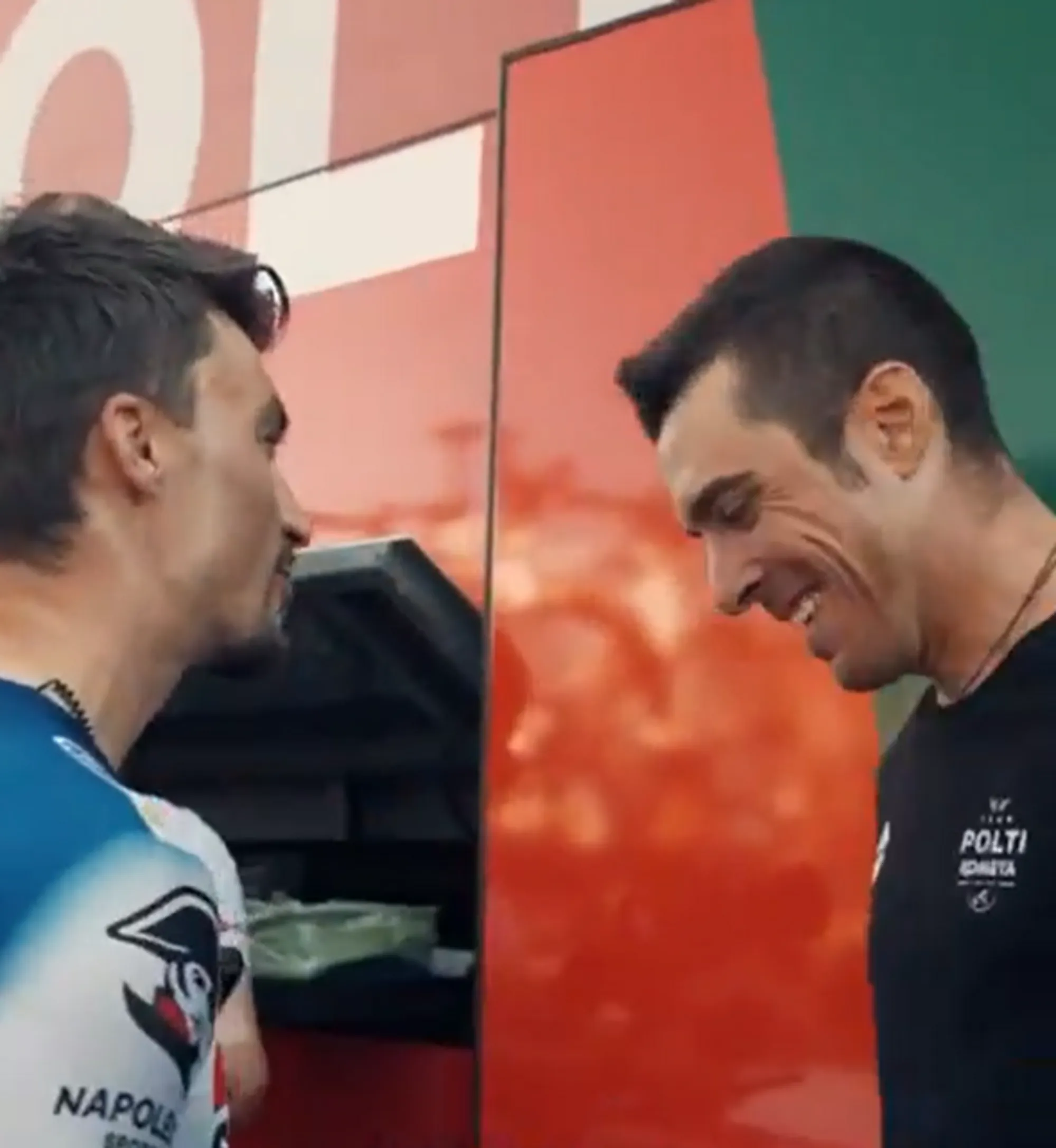 VIDEO: Julian Alaphilippe gifts Mirco Maestri special present after breakaway escapades on stage 12 of Giro d'Italia