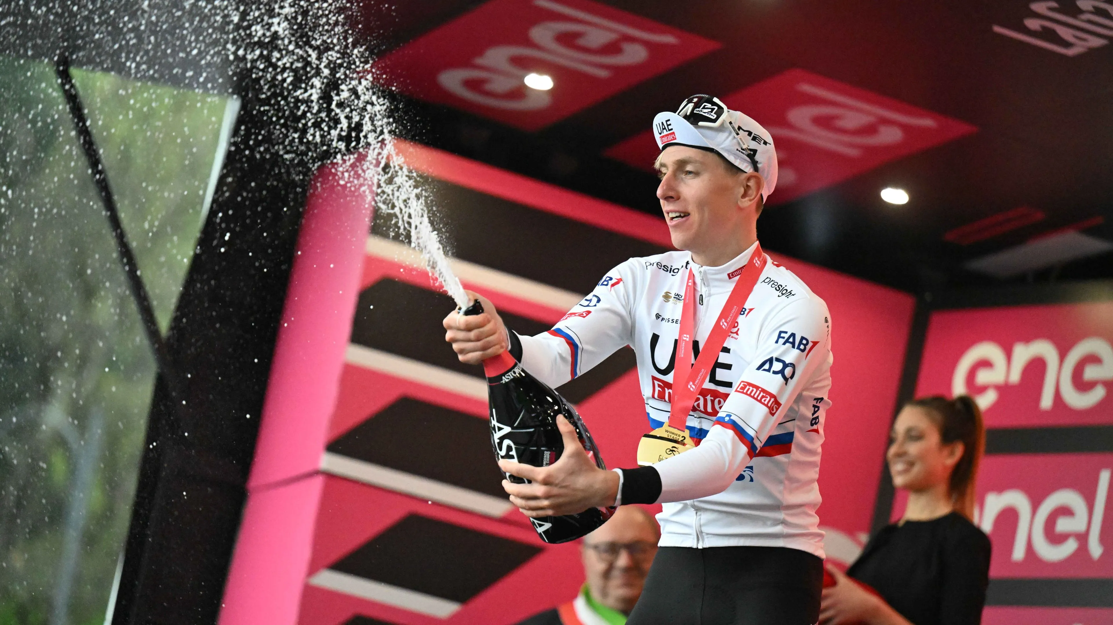 "Now I can relax a little bit" - Tadej Pogacar completes set of Grand Tour stage wins and moves into pink at Giro d'Italia 2024