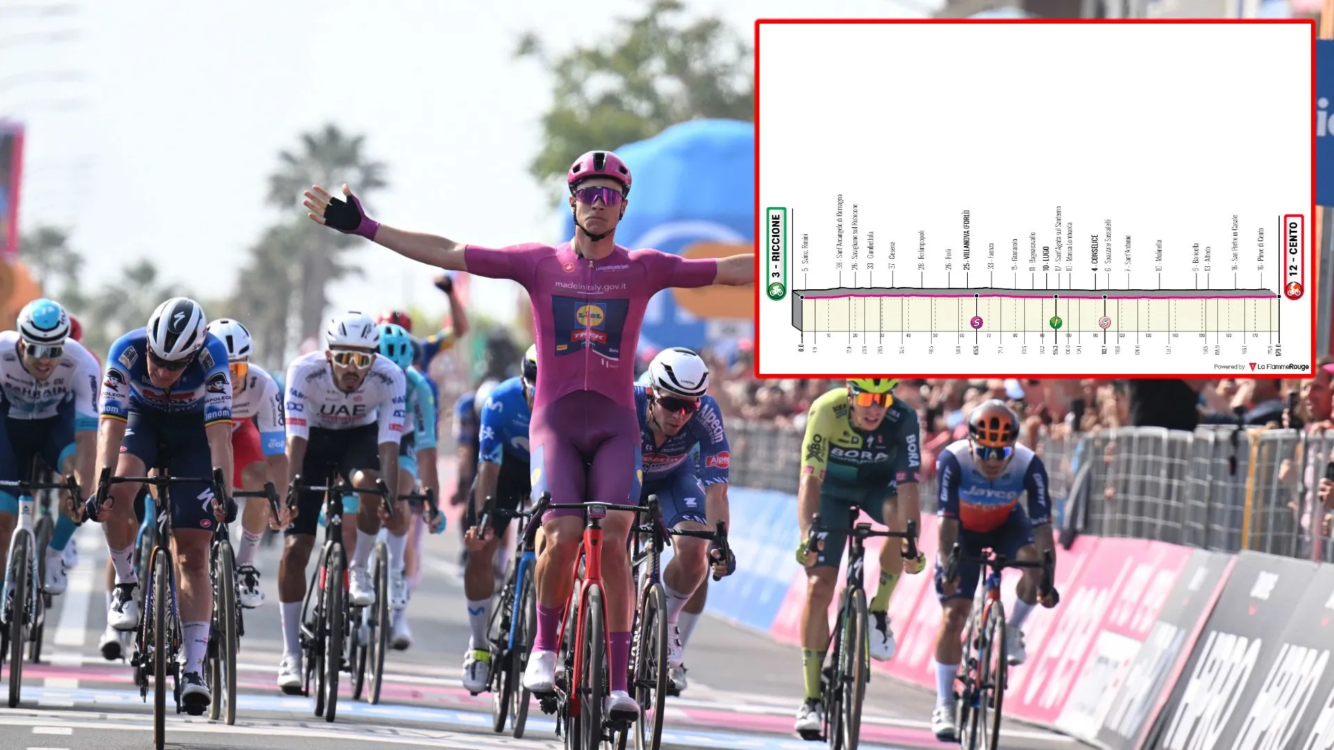 PREVIEW | Giro d'Italia 2024 stage 13 - Jonathan Milan main favourite to make a hattrick in a sprint stage