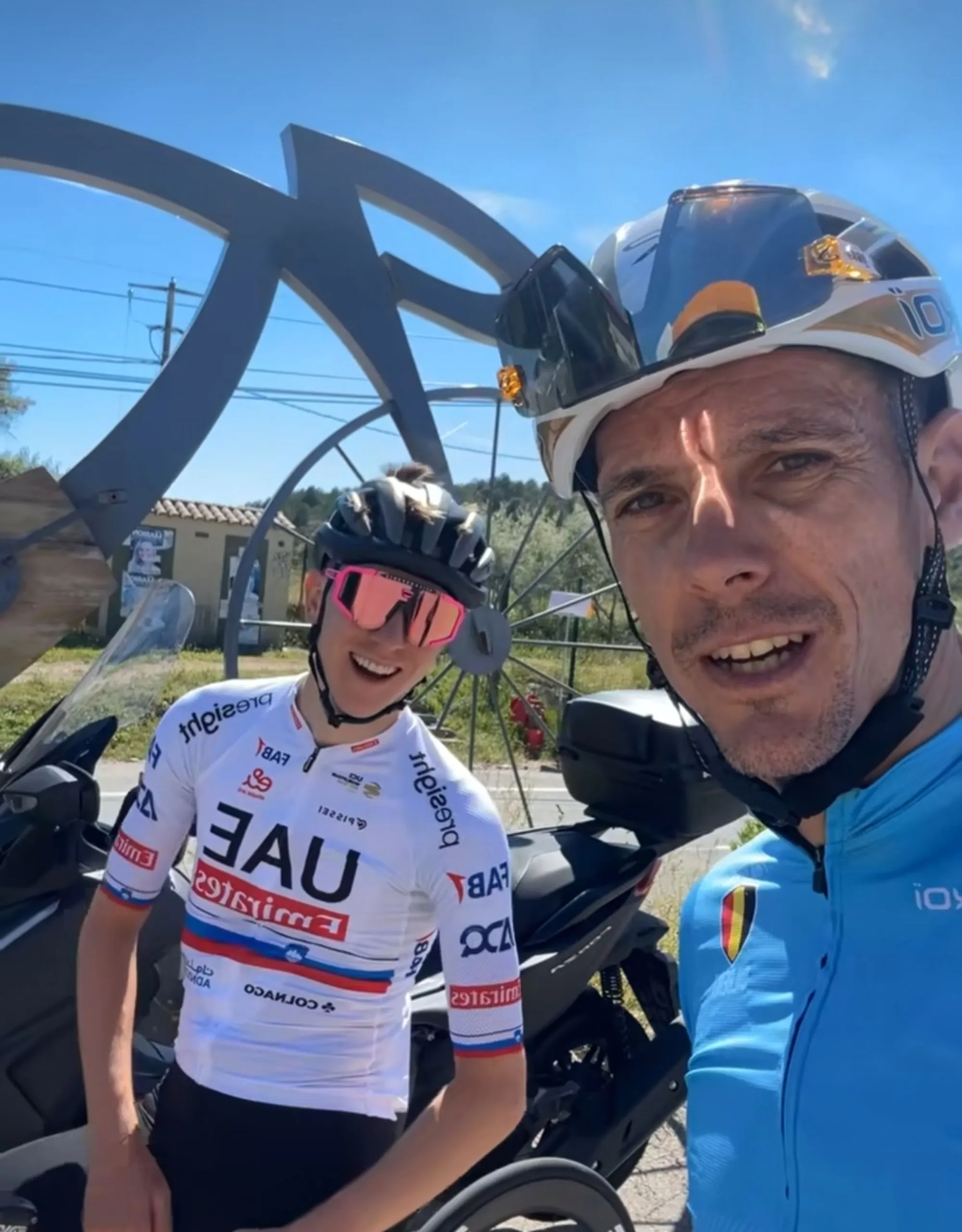 VÍDEO: Philippe Gilbert junta-se a Tadej Pogacar para o reconhecimento da Volta a França no Dia Mundial da Bicicleta