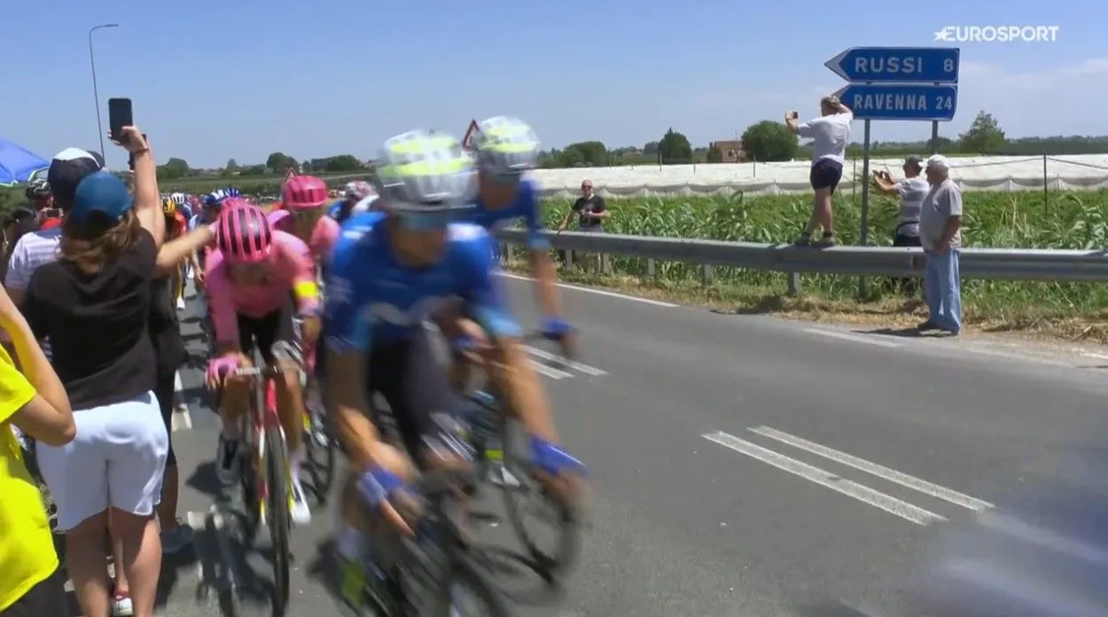 VIDEO: EF Education - EasyPost rider struck by fan at Tour de France 2024