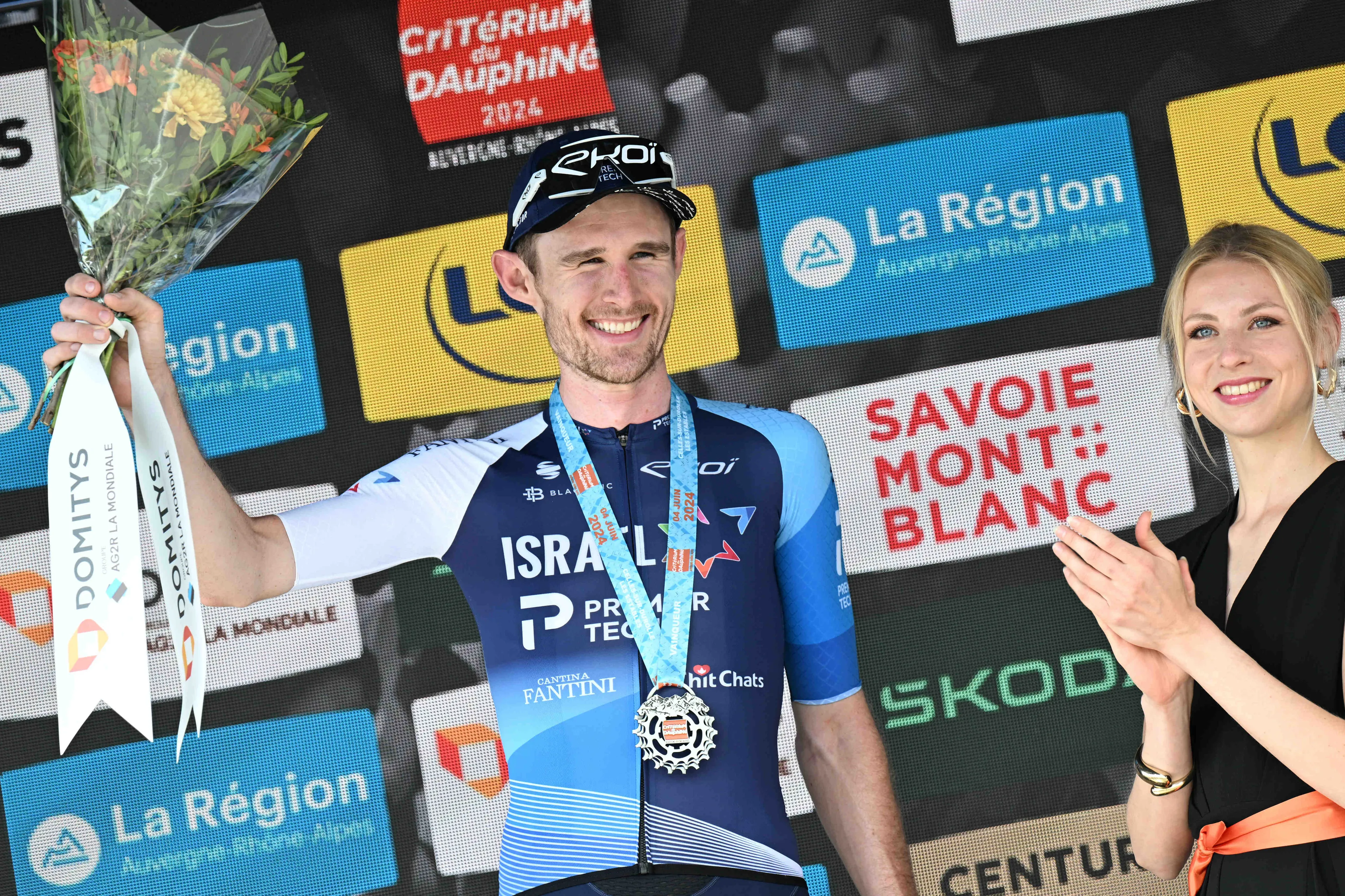 "I've come second enough times" - Derek Gee takes first European win and moves into overall lead at 2024 Criterium du Dauphine