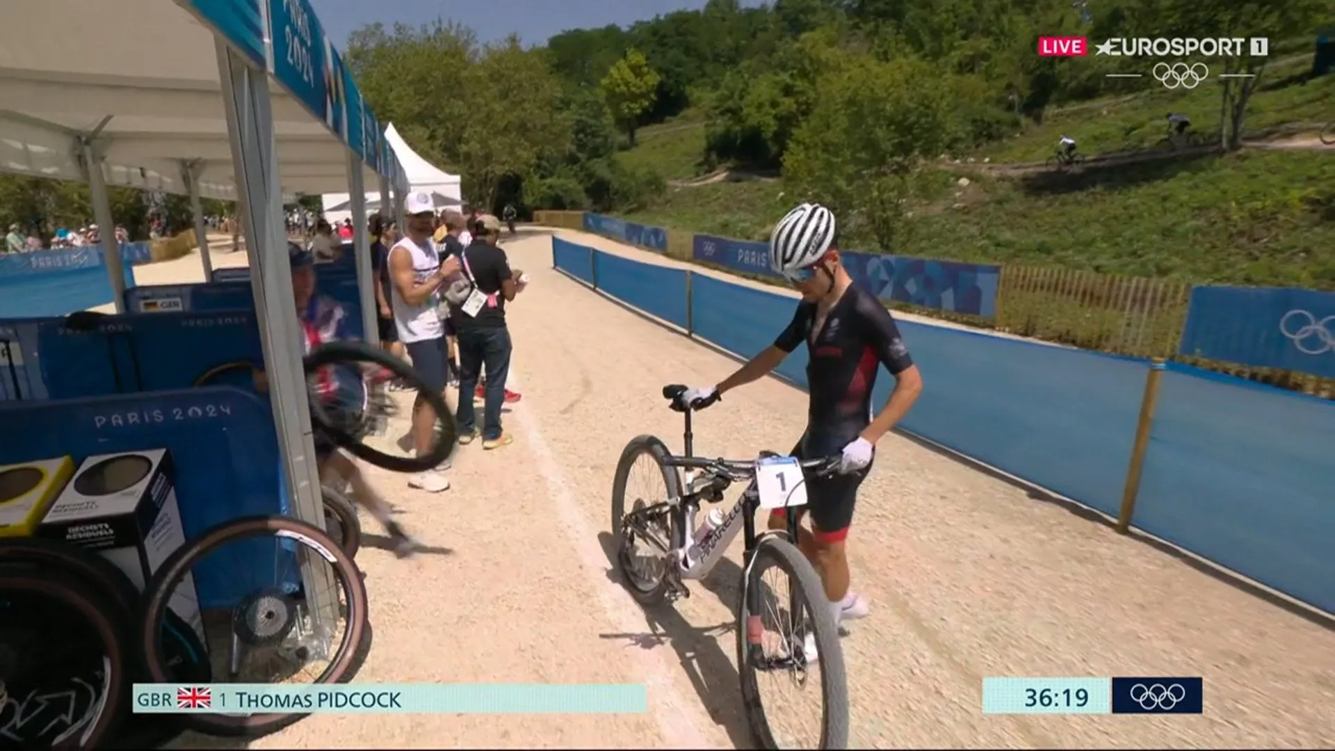 Disaster for Tom Pidcock in Olympic mountain bike as Brit suffers puncture and desperately slow change