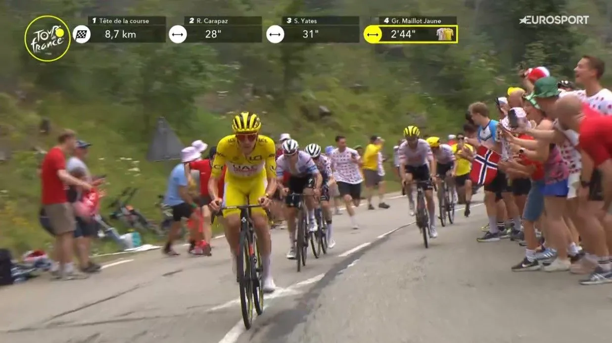 VIDEO: Tadej Pogacar makes his move on queen stage of 2024 Tour de France