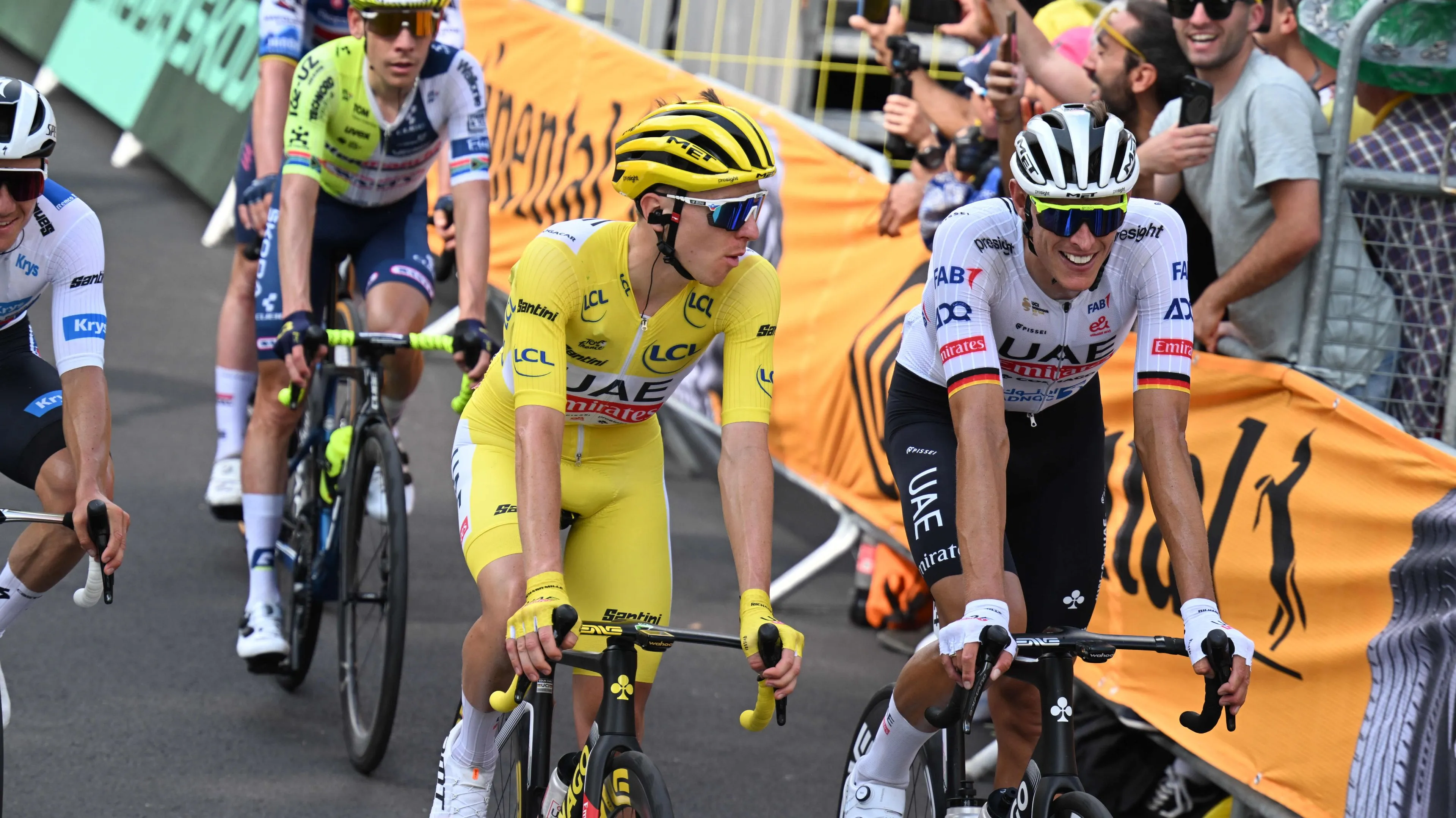 2024 Tour de France stage 6 GC Update: Tadej Pogacar remains in yellow despite echelon scare for UAE Team Emirates