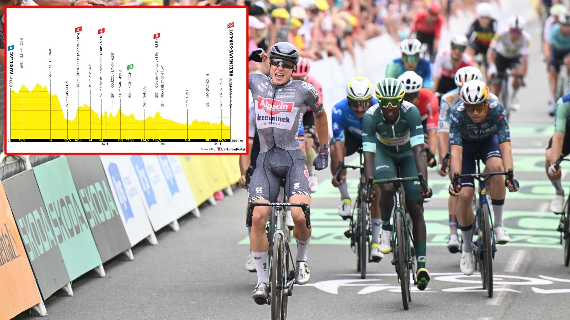 PREVIEW | Tour de France 2024 stage 12 - Jasper Philipsen and Biniam Girmay battle for green jersey on hilly day