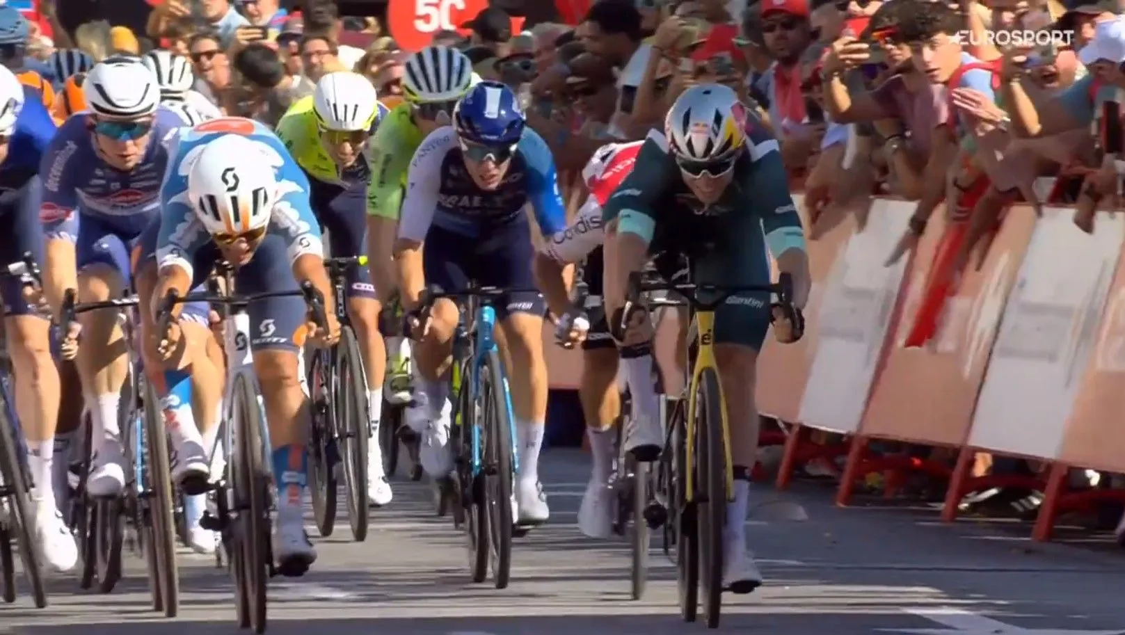 Pavel Bittner stuns Van Aert and Groves to win stage 5 of the 2024 Vuelta a Espana