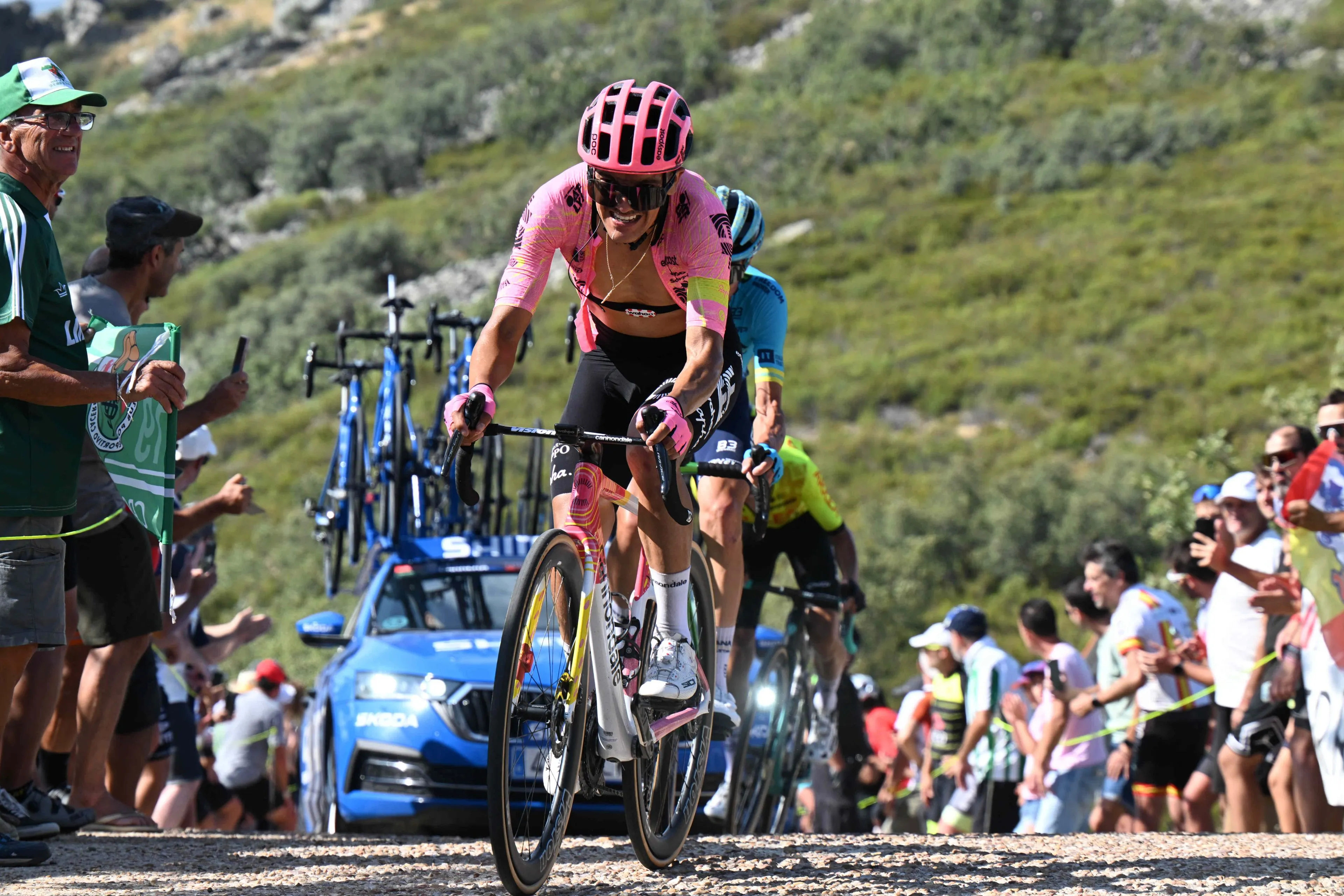 "I was a bit short of water and it was very hot" - Richard Carapaz suffers big time loss on stage 4 of the 2024 Vuelta a Espana