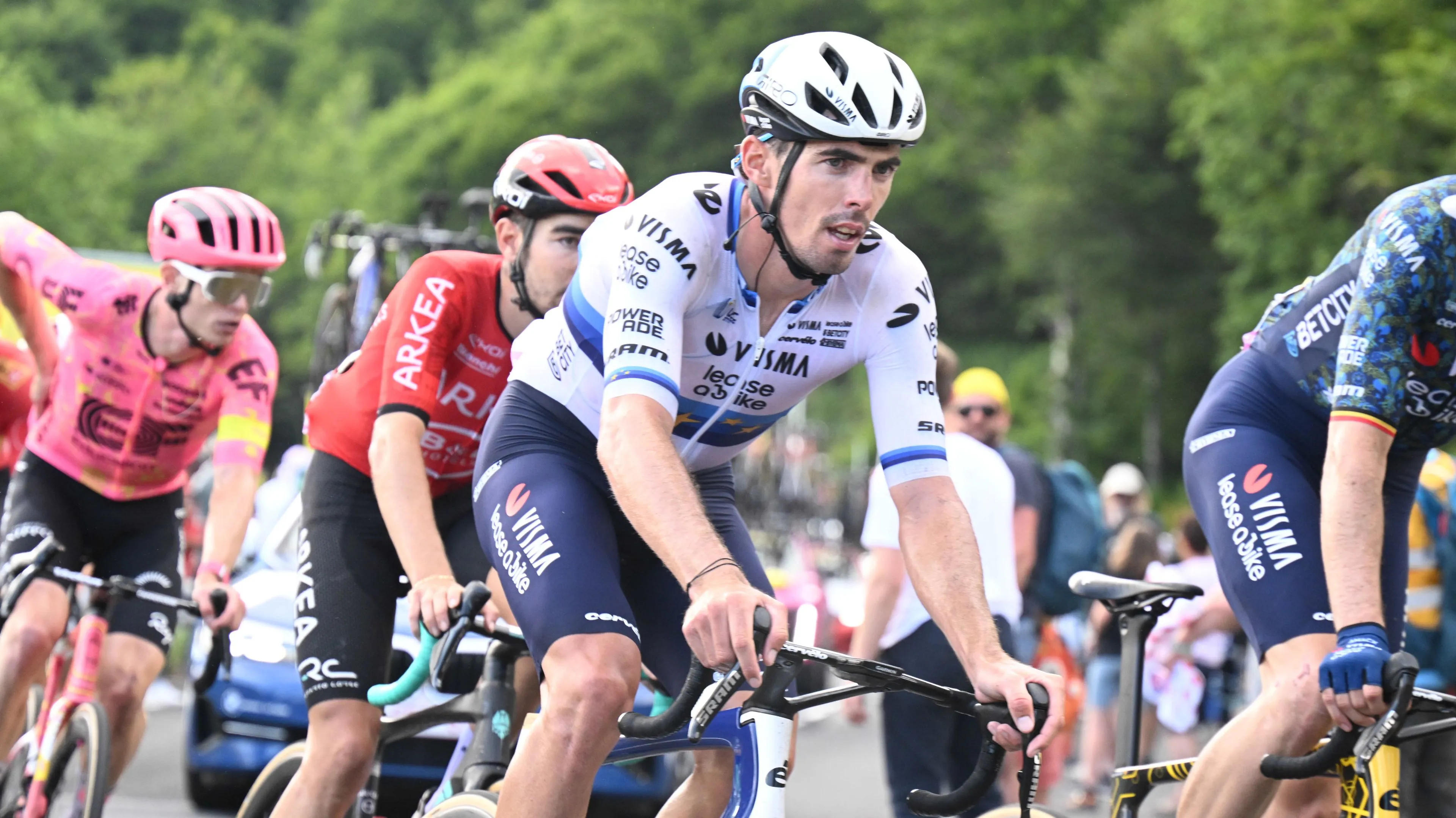 O 4º lugar de Christophe Laporte na 2ª etapa não é suficiente para a Visma no Luxemburgo: "Esperávamos mais hoje"