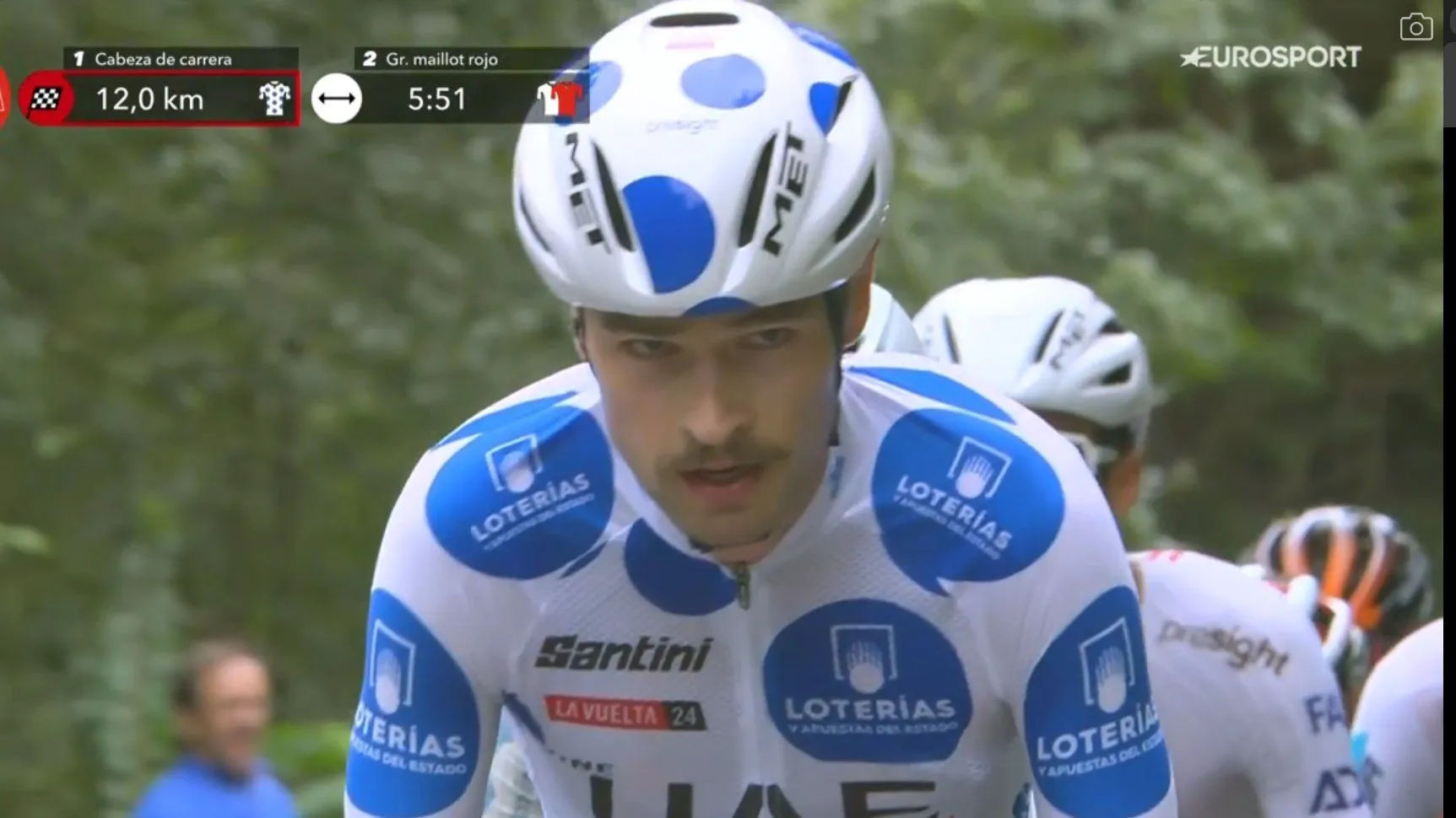 Jay Vine beneficiou involuntariamente do abandono de Wout van Aert na Vollta a Espanha