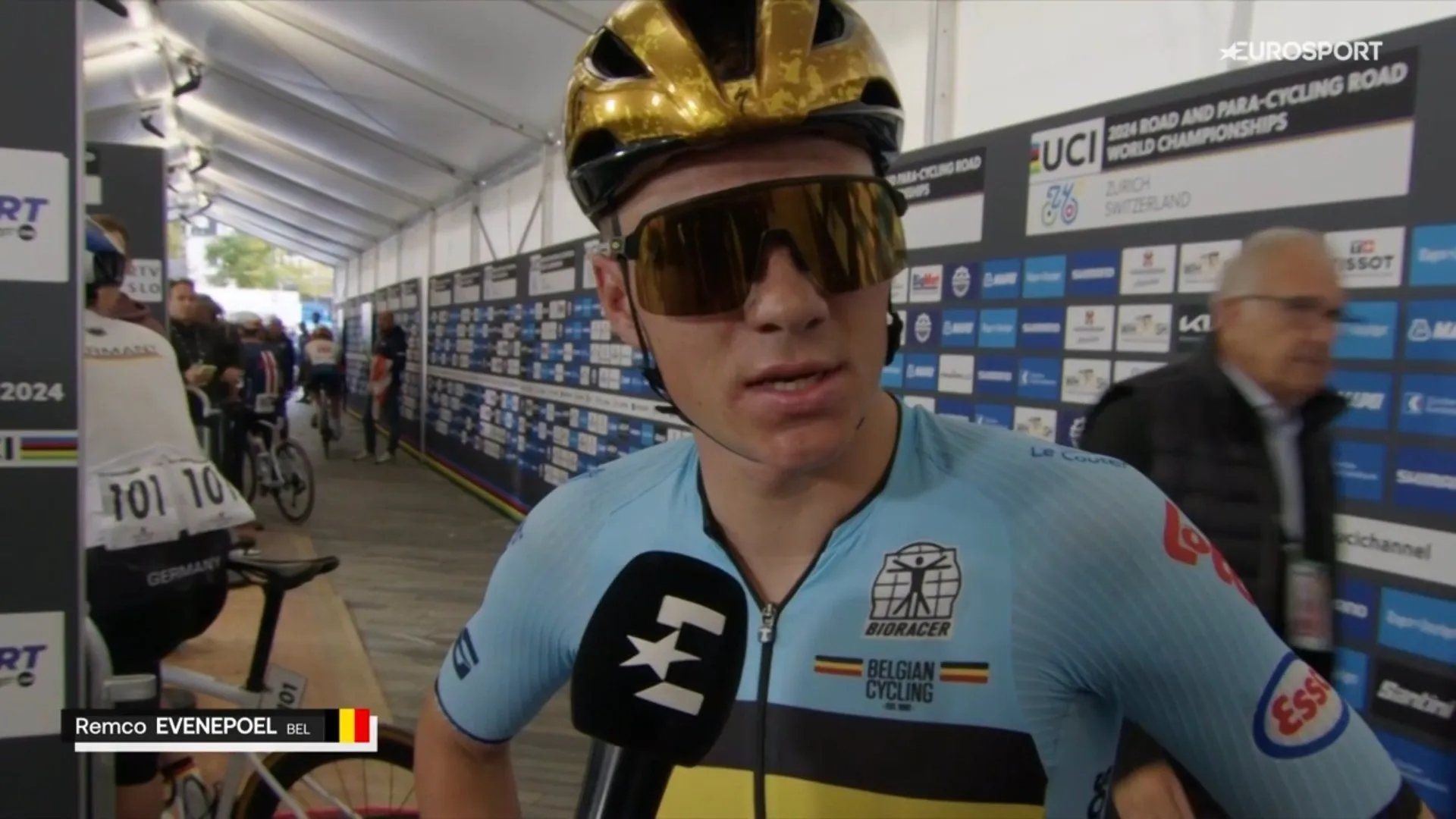 Remco Evenepoel surpreendido com o brilhantismo de Tadej Pogacar no Campeonato do Mundo: "Pensei que era suicídio"