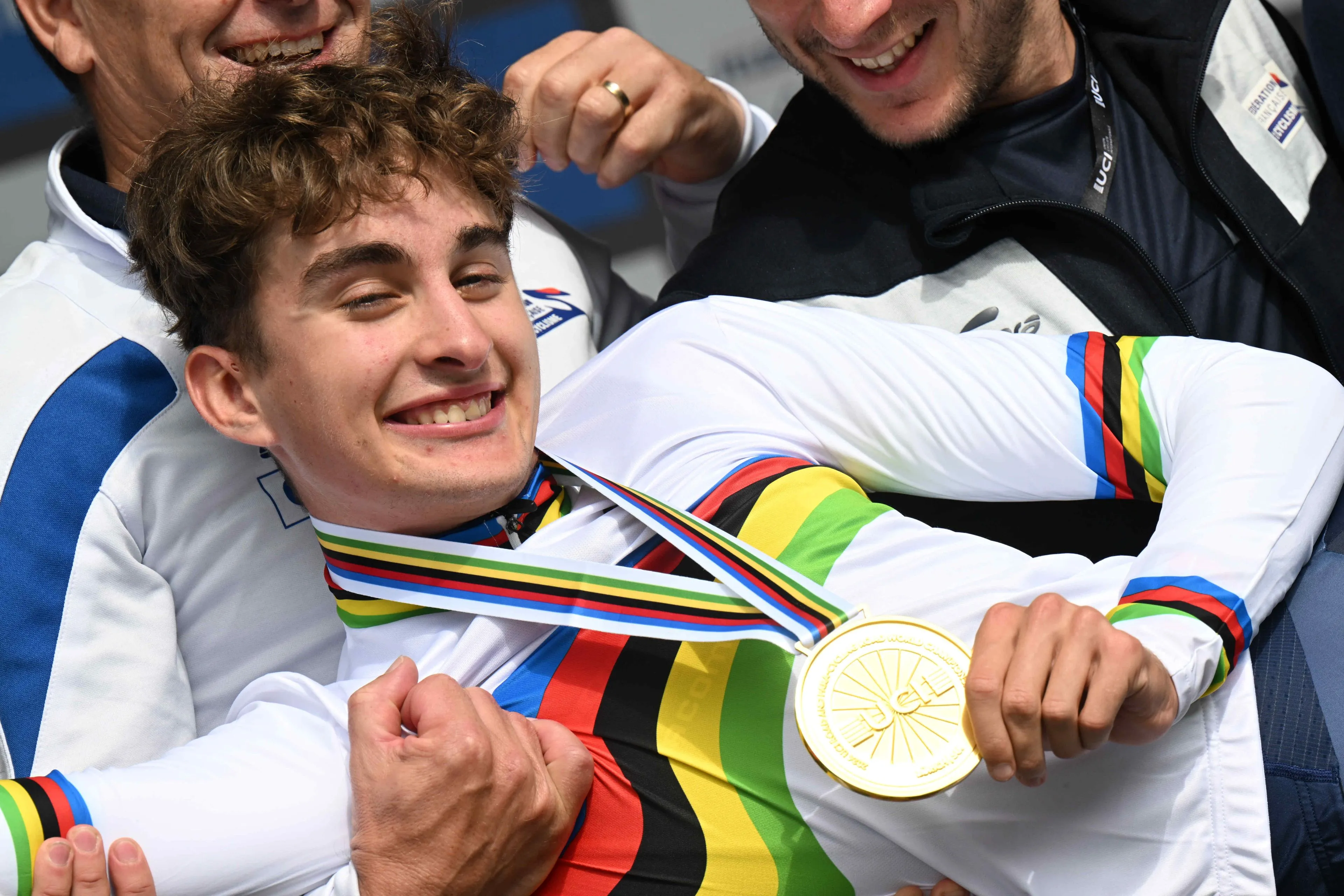 New French super climber wins junior time-trial worlds: "Today a dream became a reality. It’s f*cking insane”