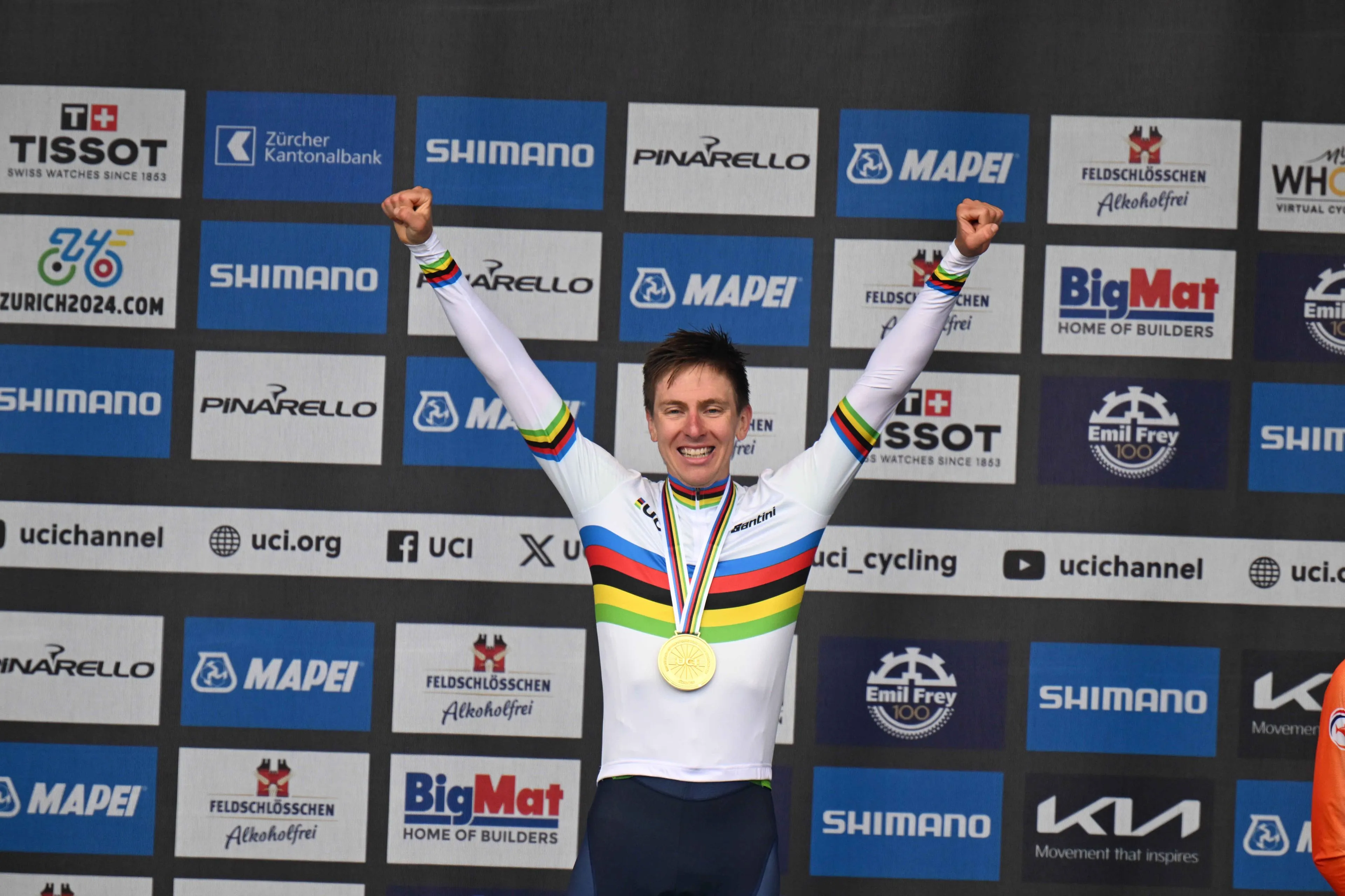 CONFIRMED: UAE Team Emirates reveal the race where Tadej Pogacar will debut new rainbow jersey