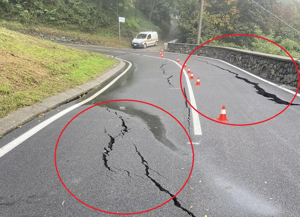 A subida que decidiu a Il Lombardia do ano passado corre o risco de ser retirada à última hora devido a um deslizamento de terras