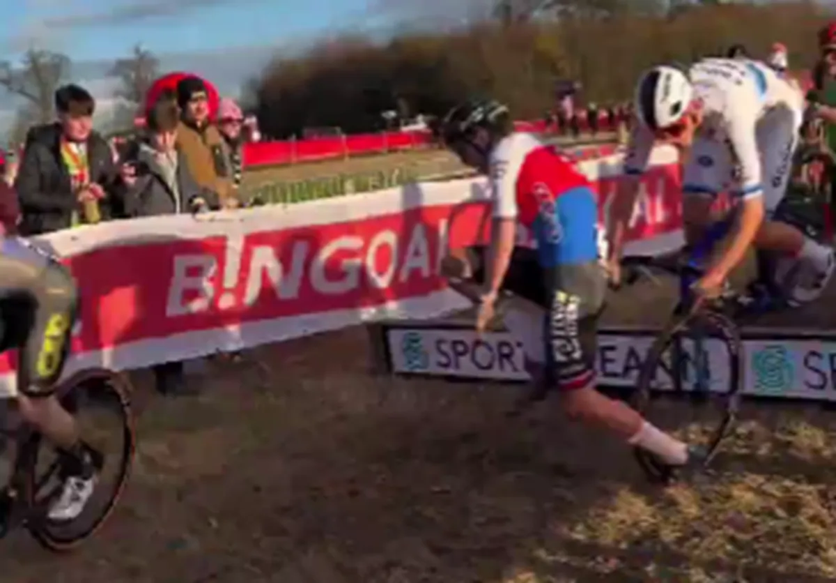 VIDEO: Spectator shows absolute mayhem of Dublin's fall that affected Thibau Nys
