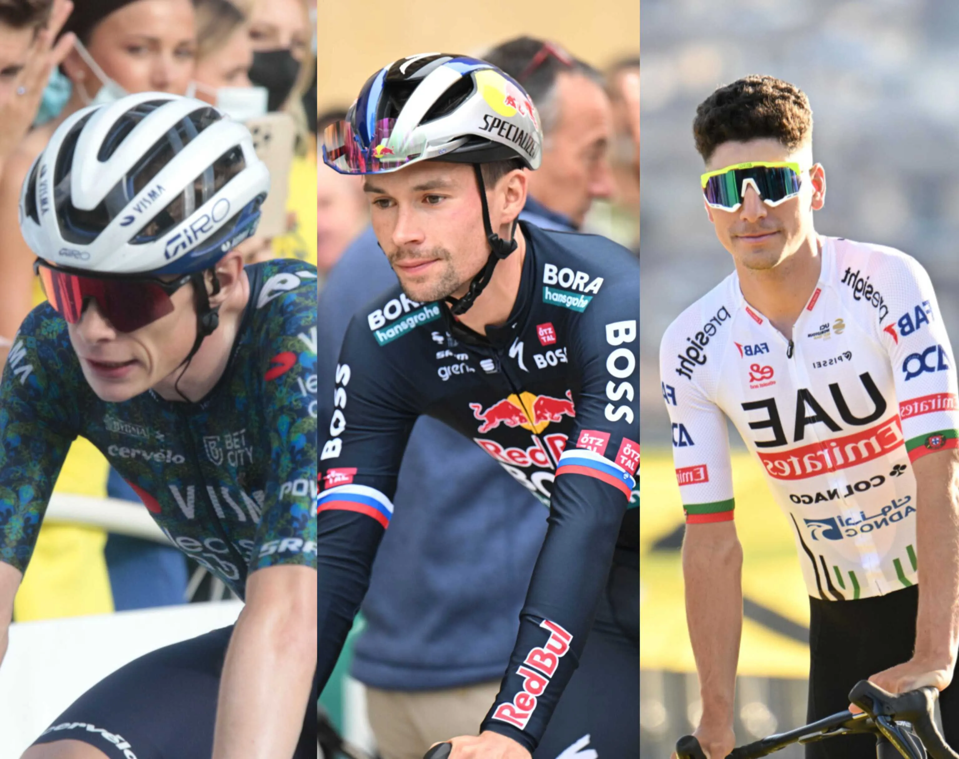 Luta de Titãs na Algarvia de 2025: João Almeida, Jonas Vingegaard, Primoz Roglic, Julian Alaphillipe, Wout van Aert, Geraint Thomas, Romain Bardet ou Arnaud de Lie