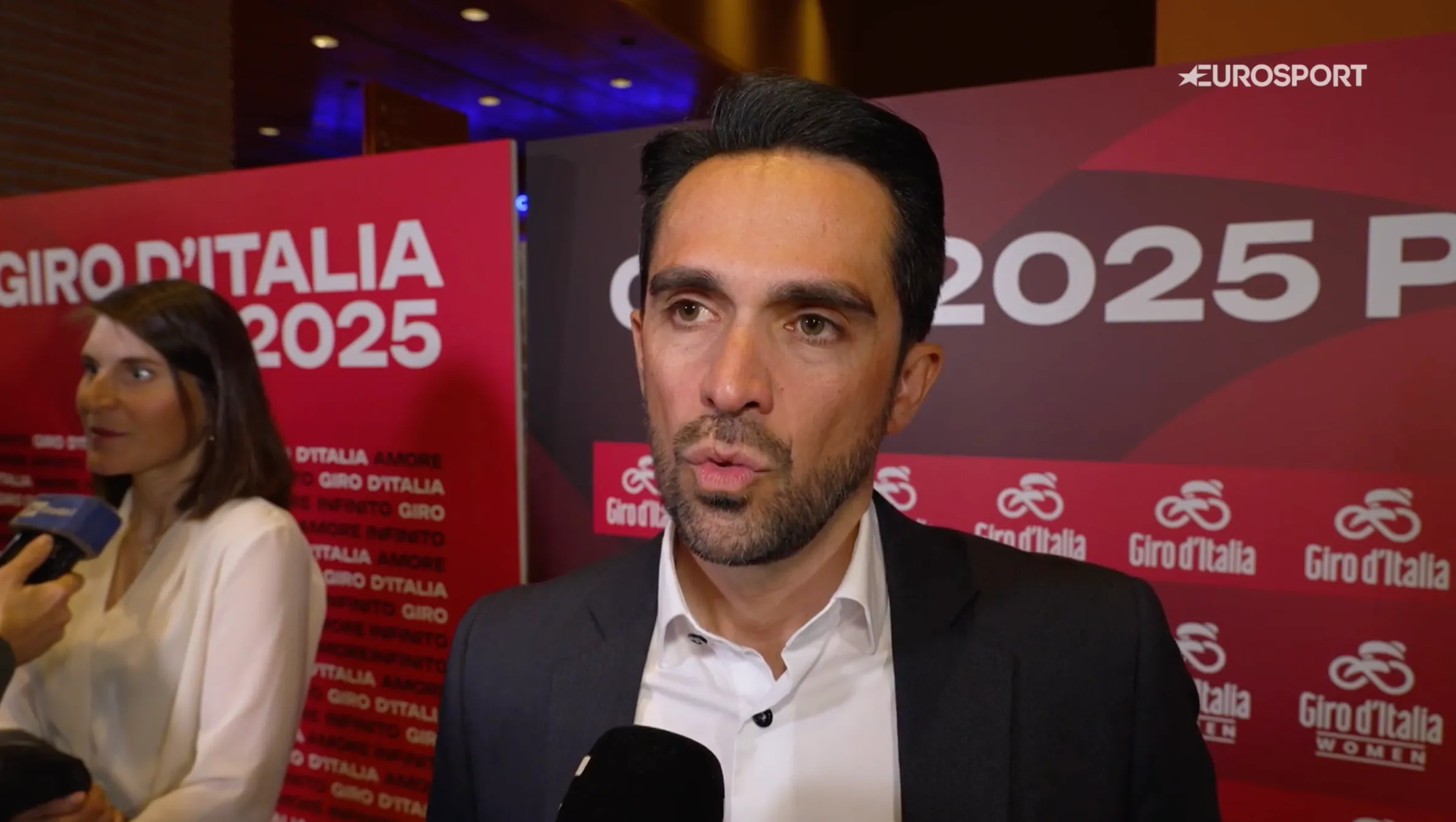 alberto contador giro eurosport 2025