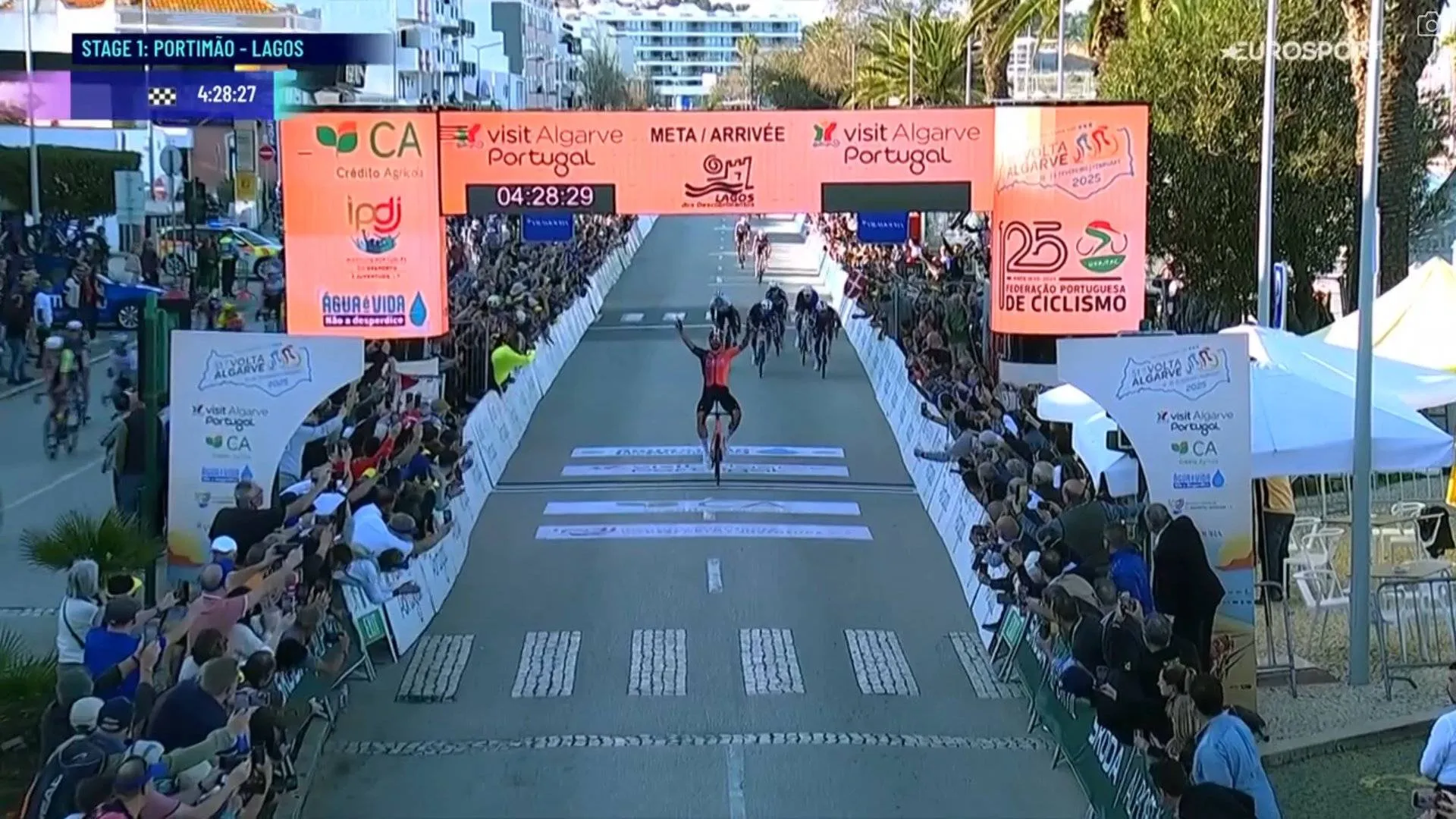 Fillipo Ganna vence a chegada ridícula ao sprint em Lagos na 1ª etapa da Volta ao Algarve