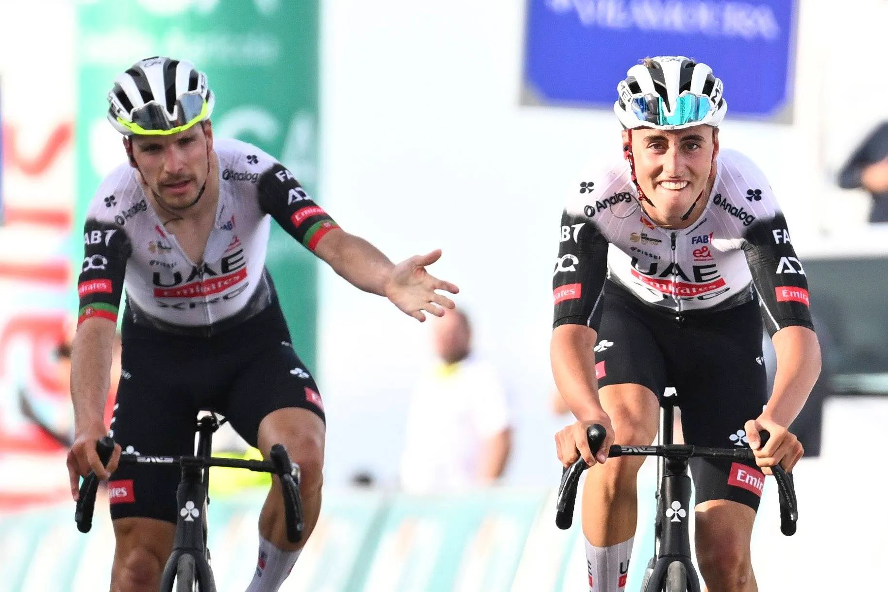 "I decided not to overtake him at the finish line" - João Almeida held himself back to reward teammate Christen with breakthrough Algarve win