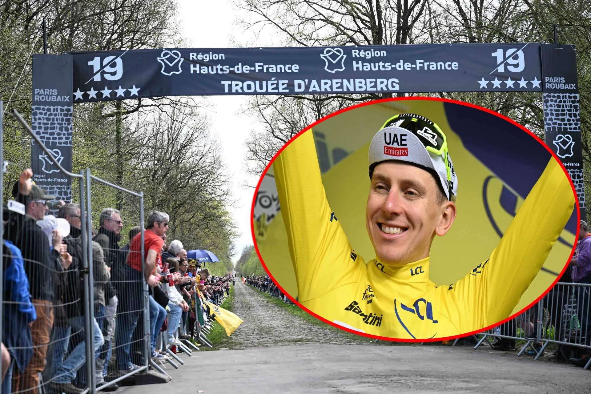 Exclusivo: Tadej Pogacar fez o reconhecimento da Paris-Roubaix em segredo? O Campeão do Mundo terá sido visto na Trouée d'Arenberg