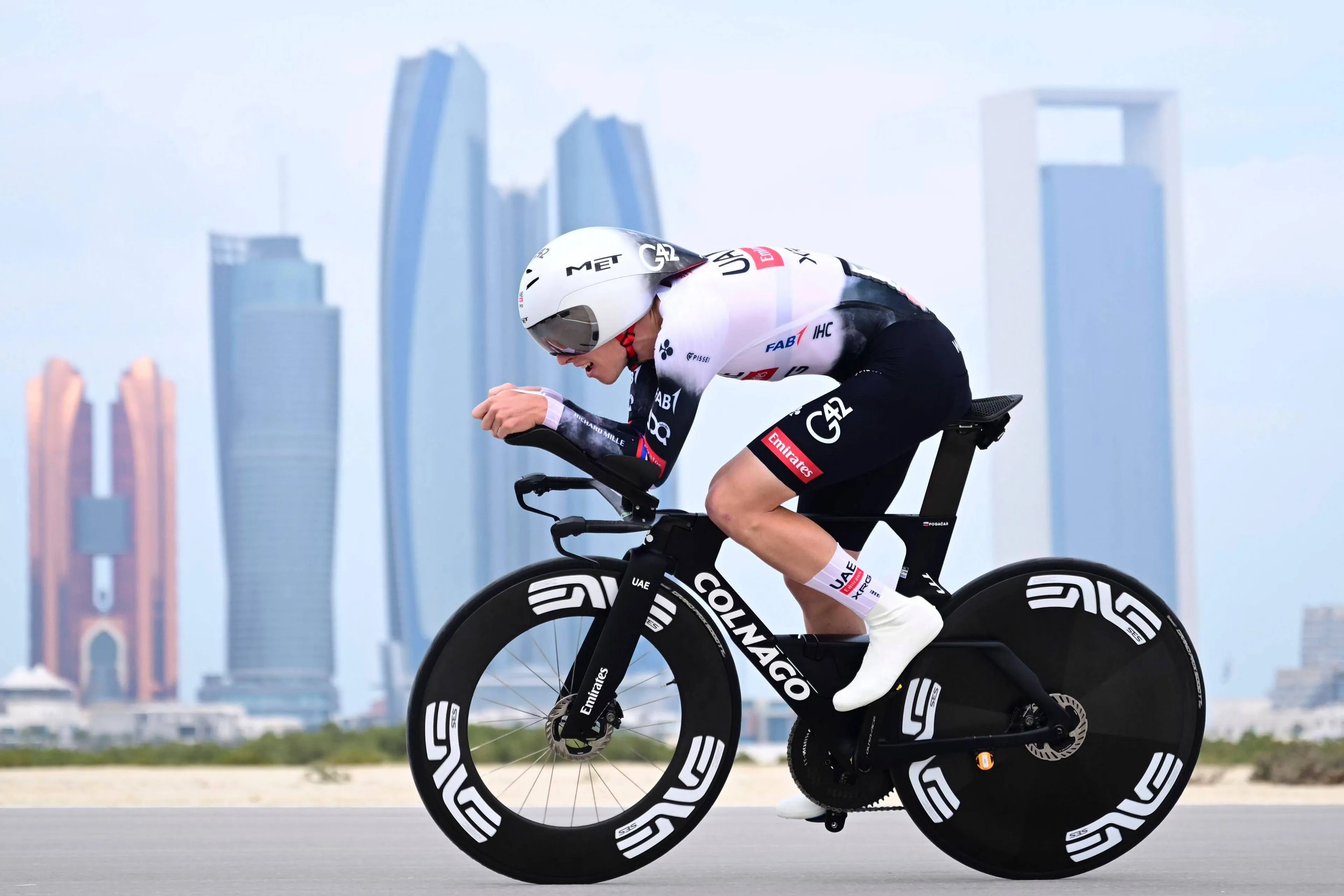 "Of course I blew the legs" - Tadej Pogacar builds on UAE Tour GC with strong time-trial