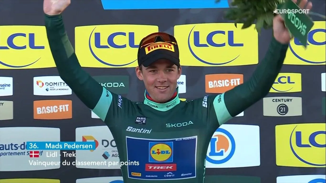 "I burned so many matches…" - Mads Pedersen makes big climbing impression en route to Green Jersey win at Paris-Nice 2025