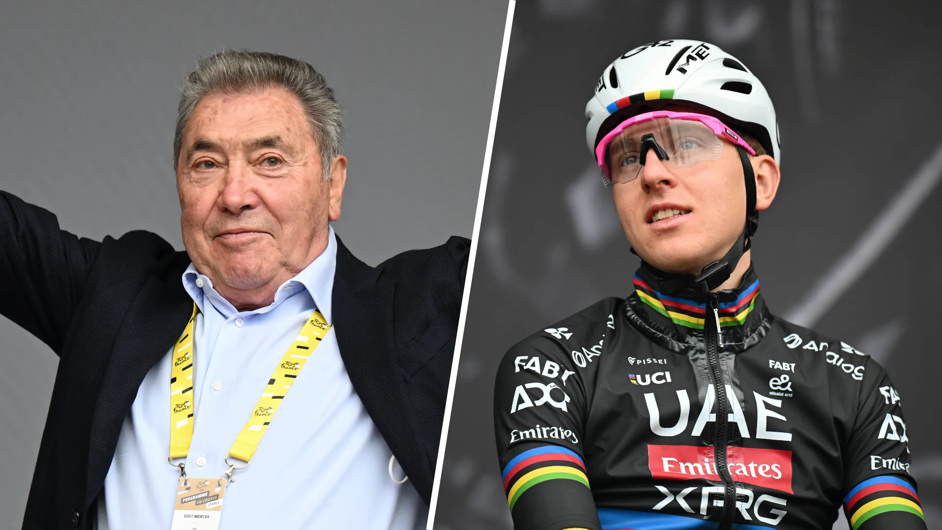 Eddy Merckx tece rasgados elogios a Tadej Pogacar: "Ele é o que mais me faz lembrar de mim próprio"