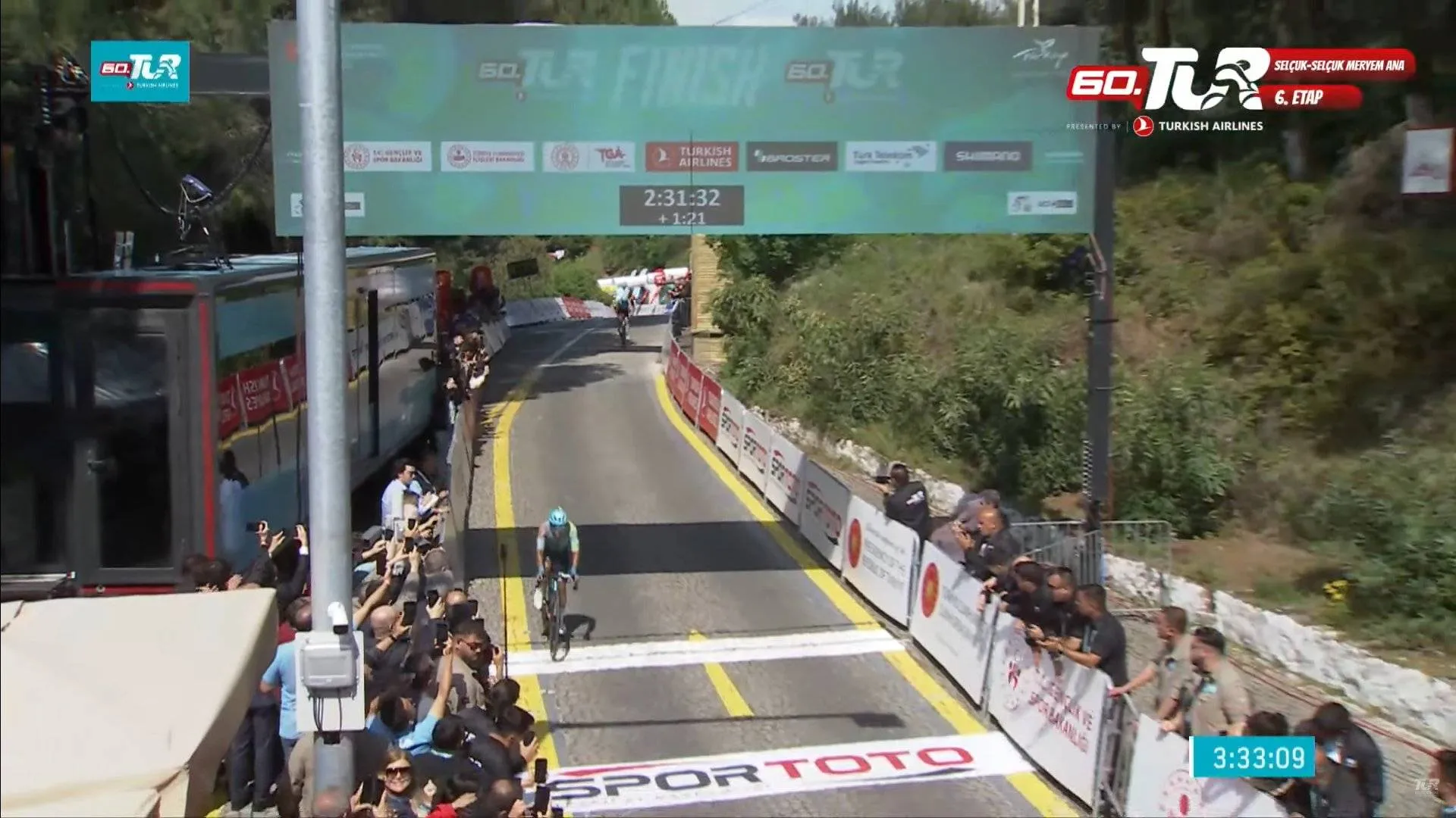 Astana one-two again at the 2025 Tour of Turkey as Harold Martin Lopez leads home Wout Poels on stage 6 summit finish