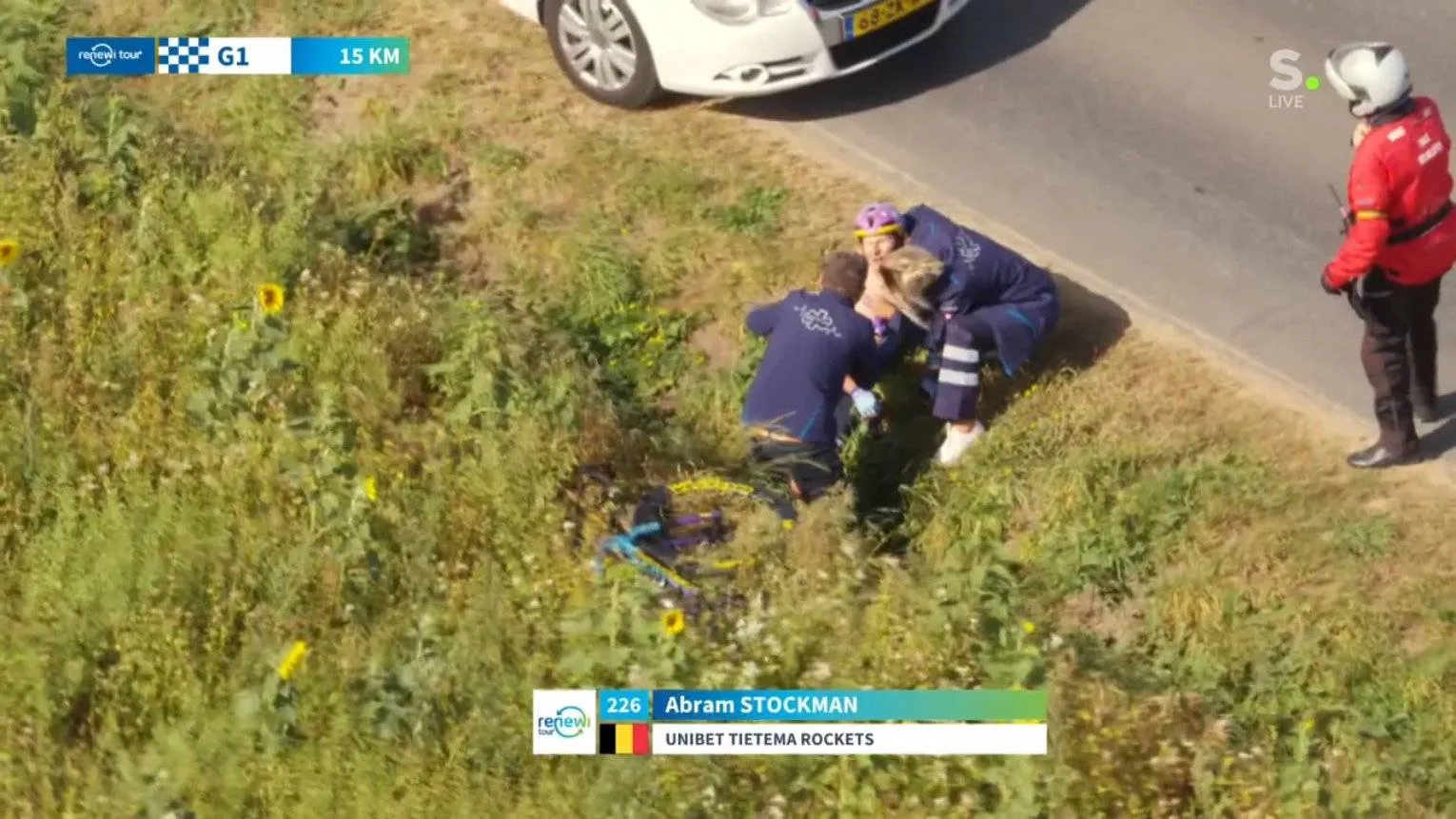 Medical Report & Withdrawals 2025 Renewi Tour: Update Stage 2 - Echelon chaos cause multiple nasty crashes