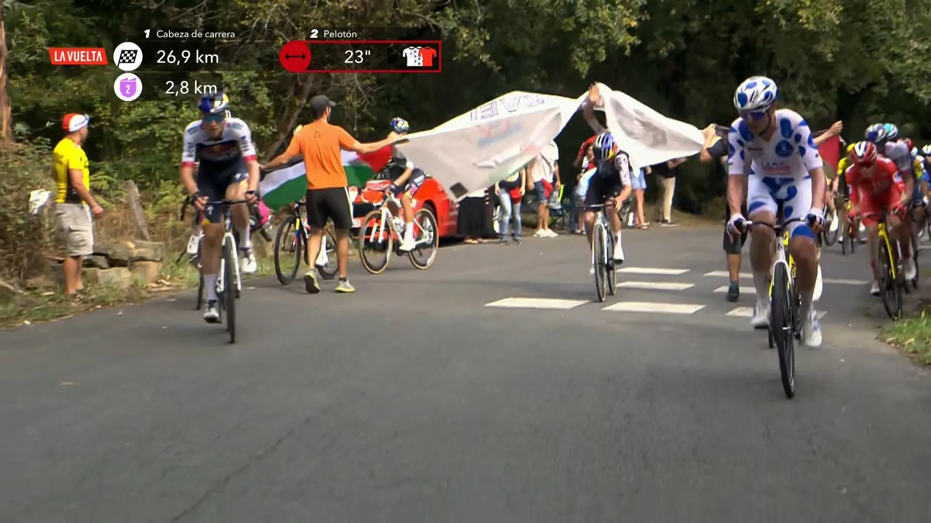 LIVEBLOG Vuelta a España Stage 11 | No stage winner due to incidents at the finish line; time for the GC will be taken 3km before the finish