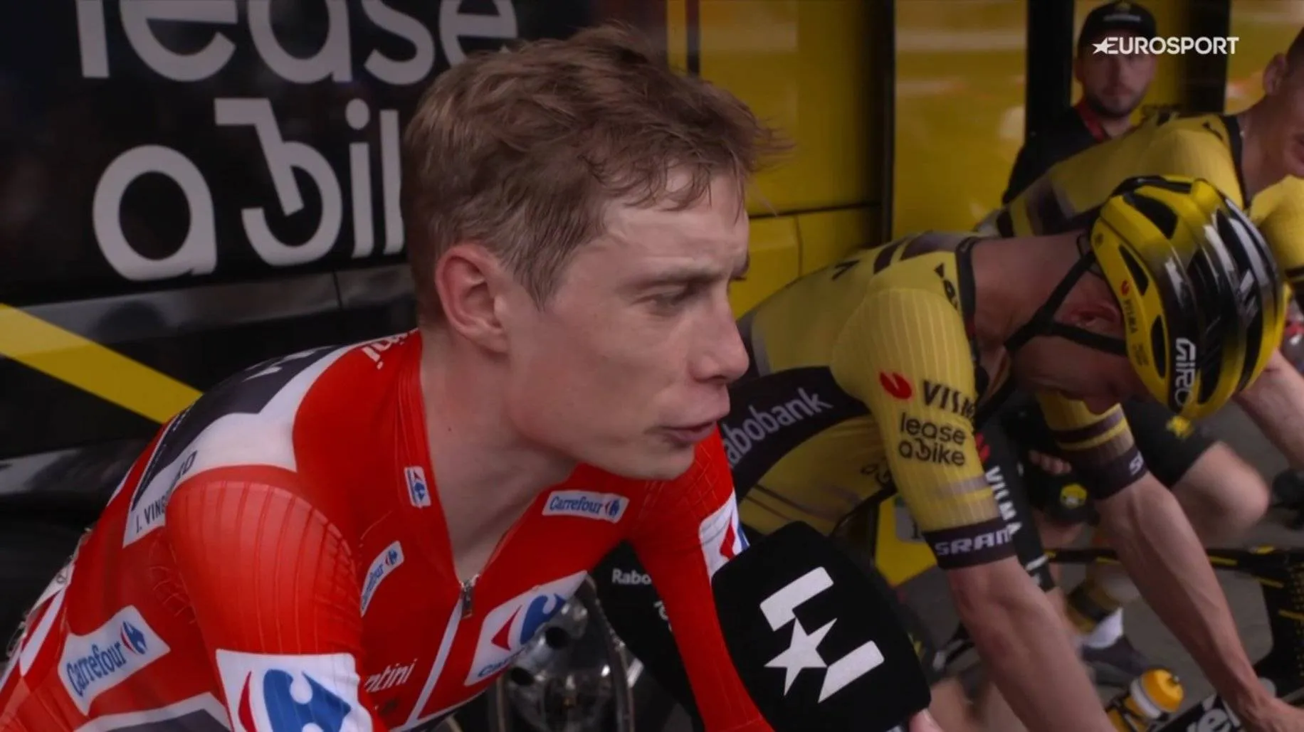 "We saw people trying to take the road" - Jonas Vingegaard on the protests that jeopardized Bilbao finale