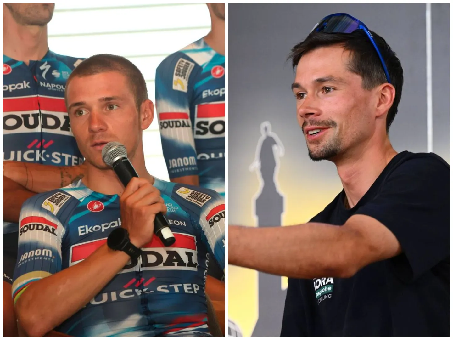 Primoz Roglic quer "uma relação aberta e honesta" com o novo companheiro de equipa Remco Evenepoel em 2026