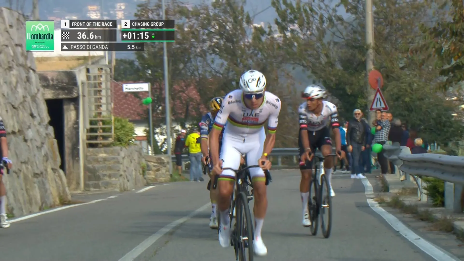 "A power effort that he executes perfectly" - Remco Evenepoel on Tadej Pogacar's attacks