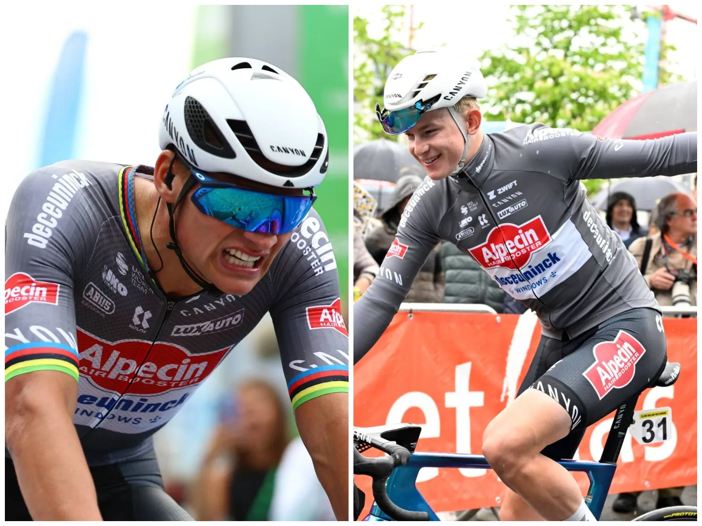 Tibor del Grosso and Mathieu van der Poel in the 2025 season