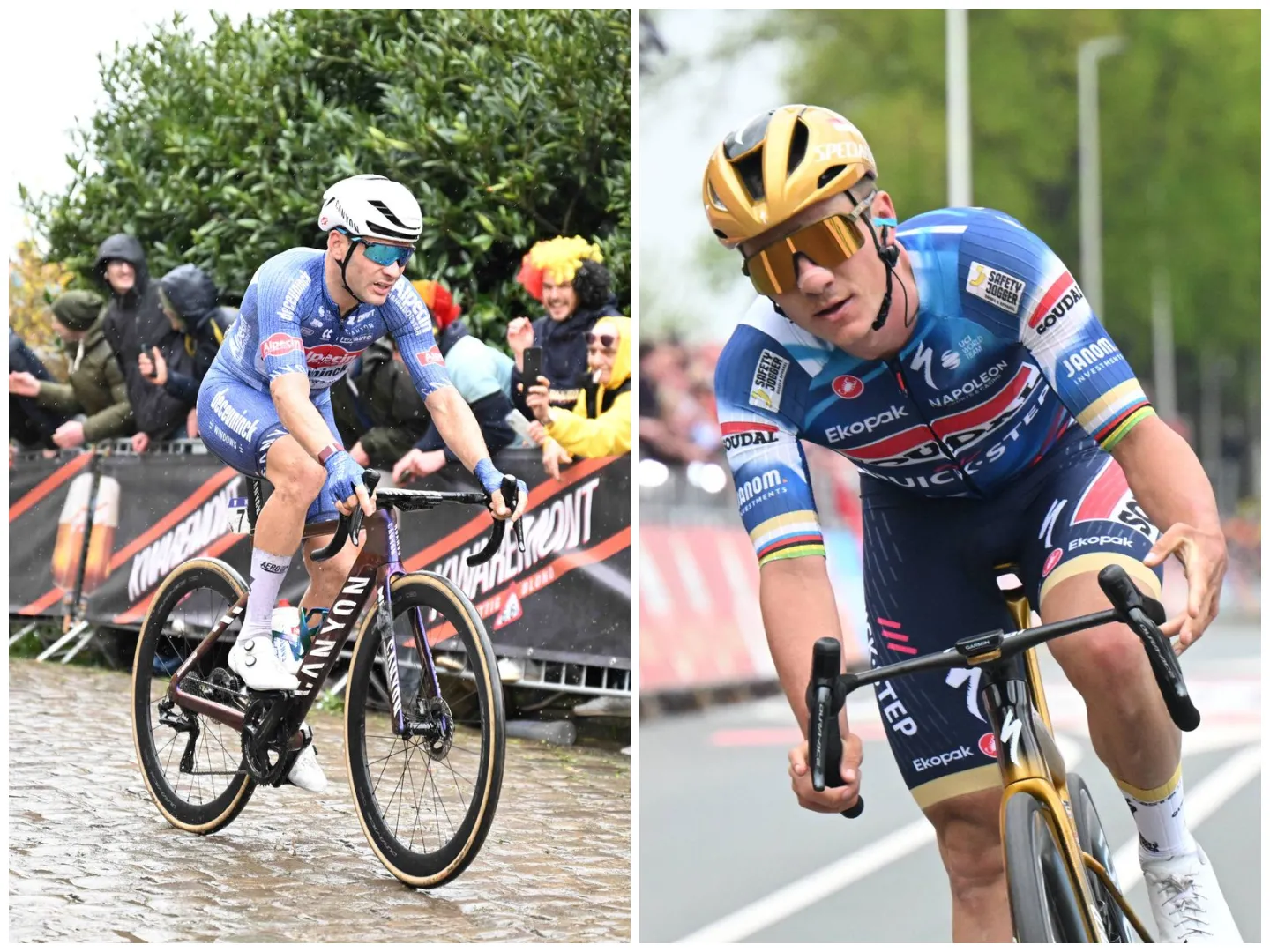 Gianni Vermeersch and Remco Evenepoel racing in the 2025 season