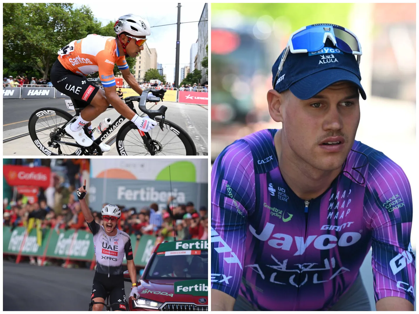 Jay Vine, Jhonatan Narváez and Luke Plapp in the 2025 seasson