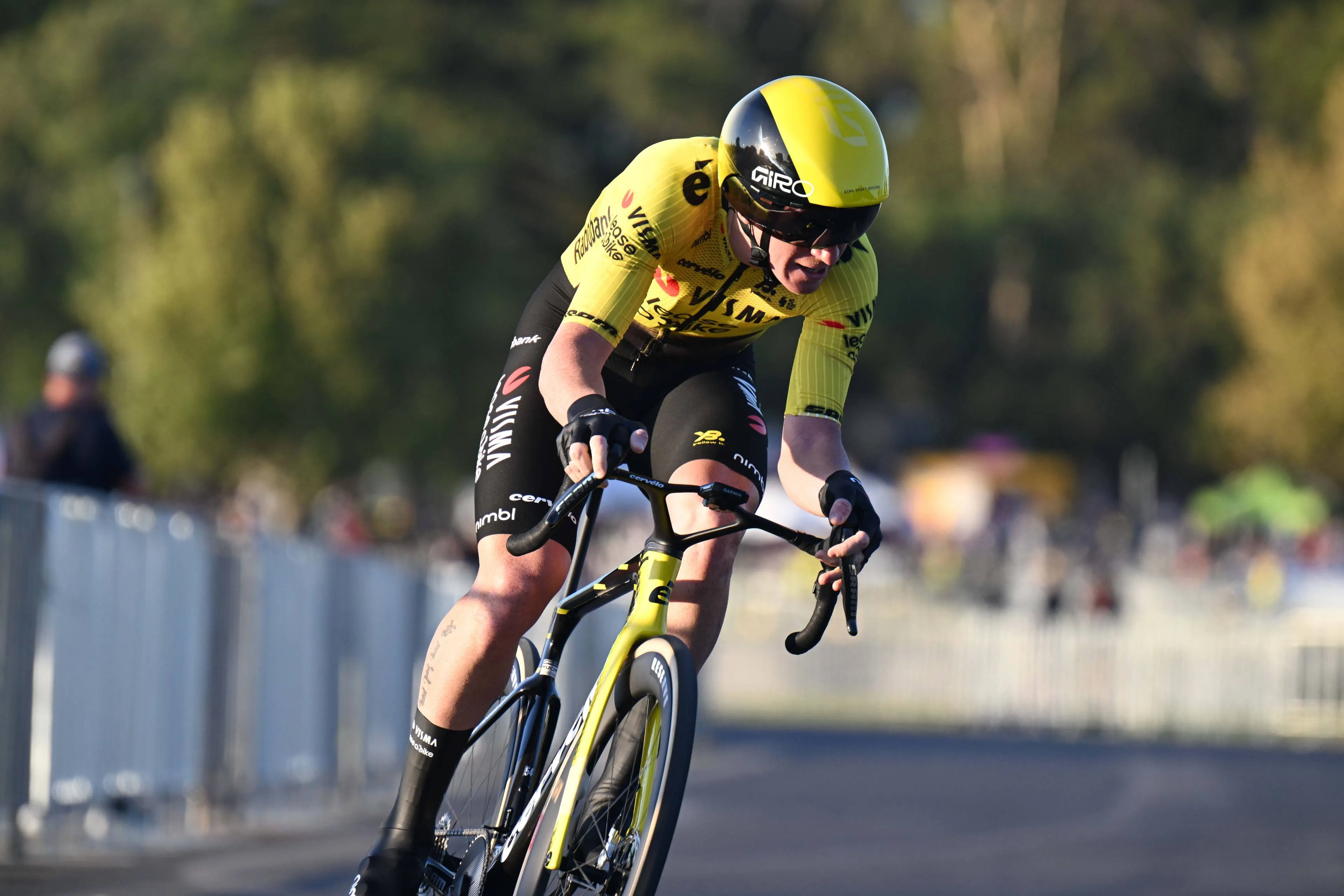 Filippo Fiorelli during the prologue of the 2026 Tour Down Under