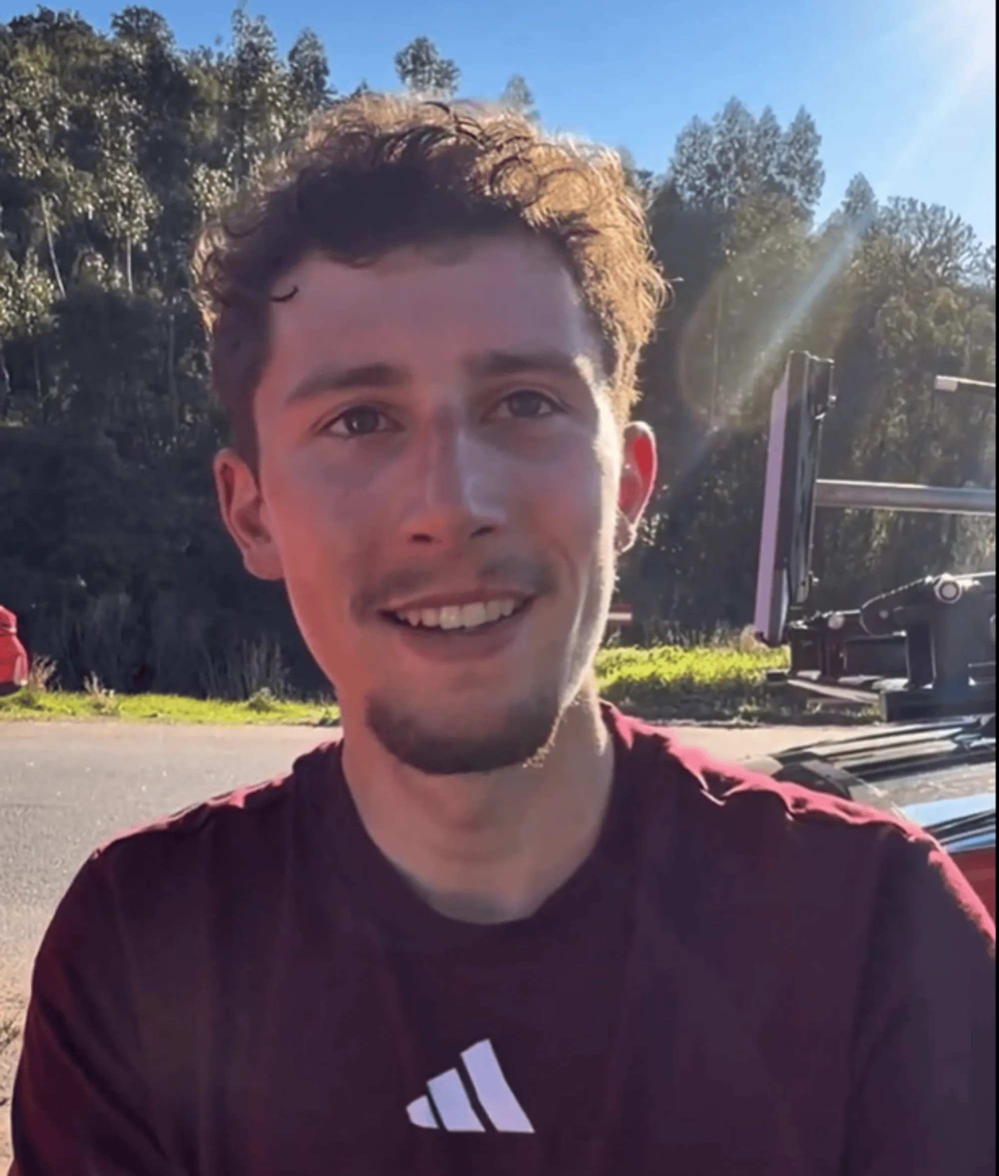 Kevin Vauquelin speaks to the media after his first race for INEOS at the 2026 Volta ao Algarve