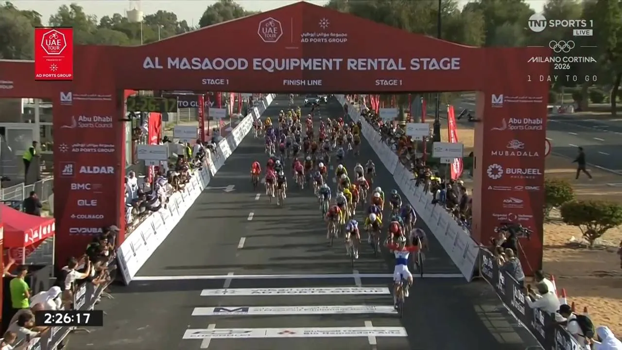 Lorena Wiebes won stage 1 of the 2026 UAE Tour Women