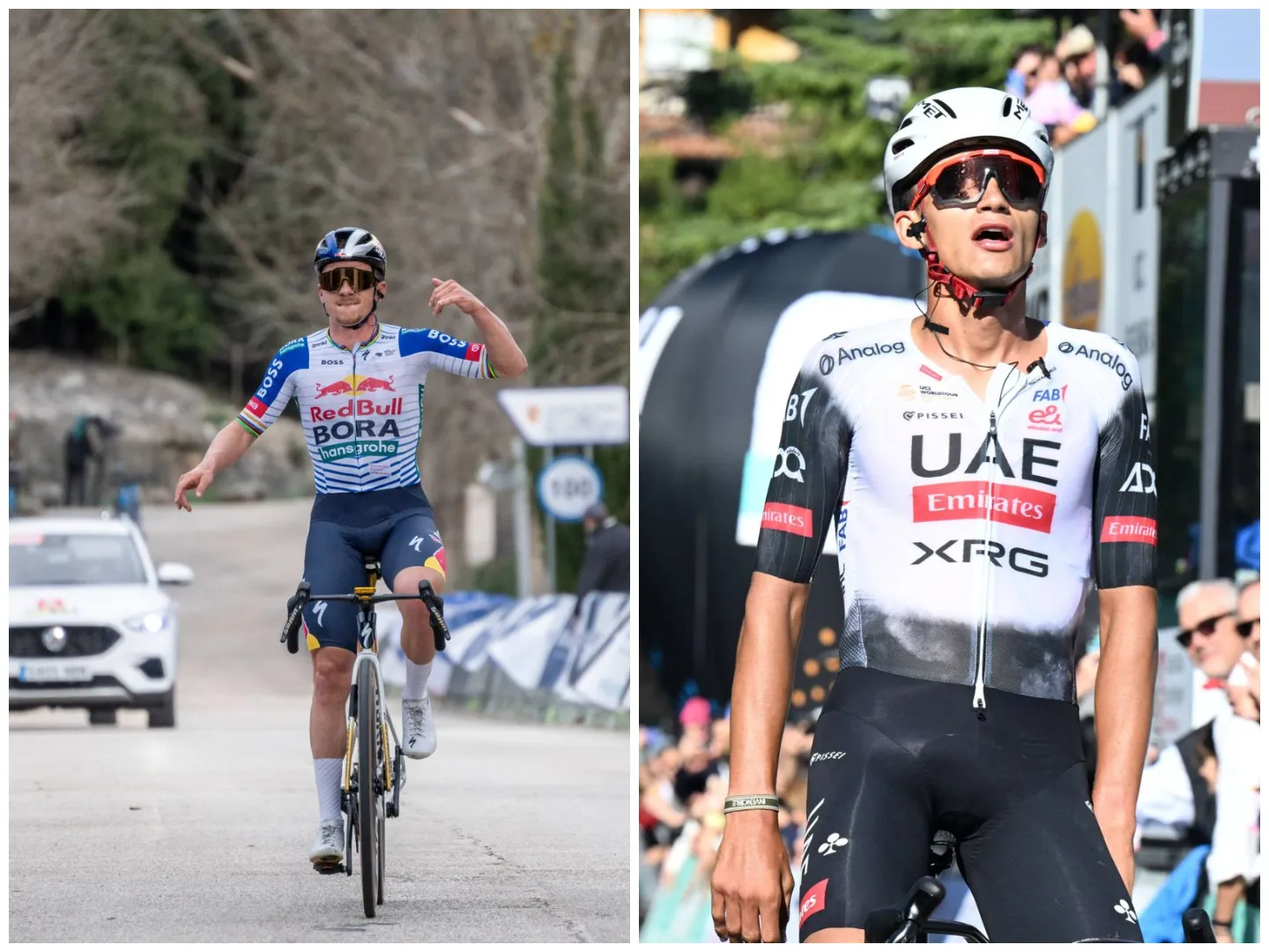 Isaac del Toro and Remco Evenepoel