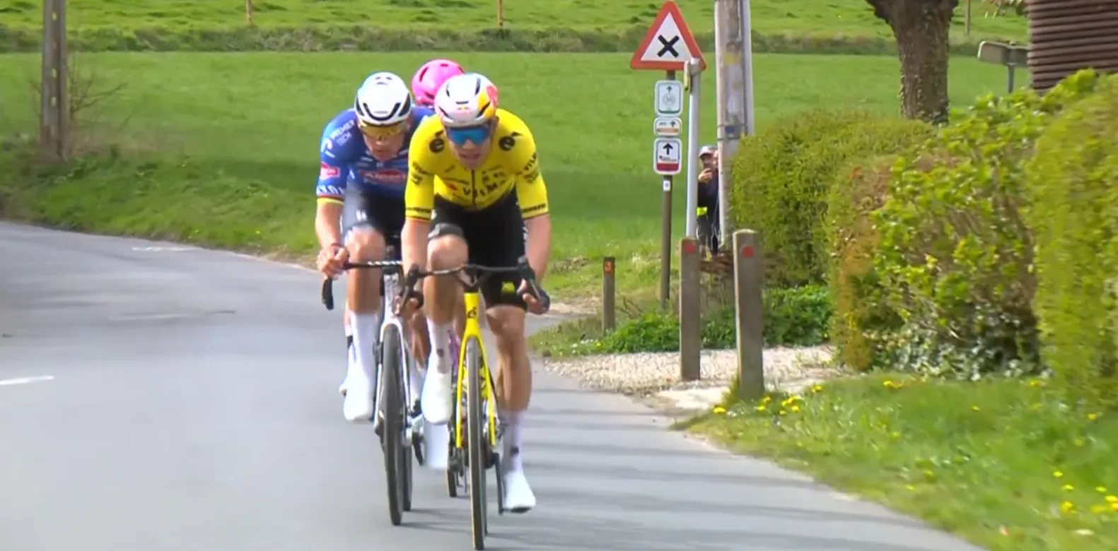 Wout and Mathieu leading group