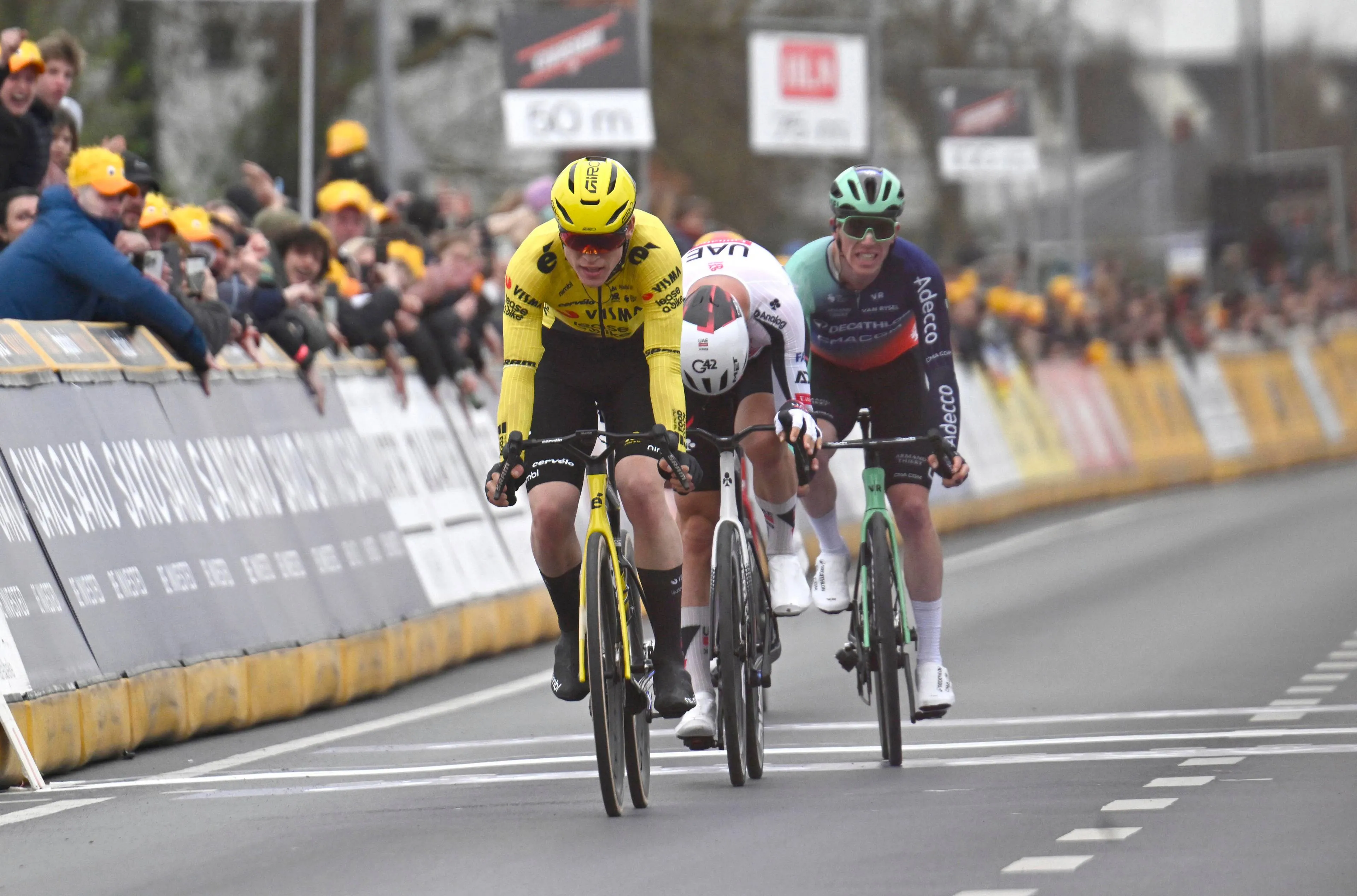 Per Strand Hagenes during the 2026 E3 Saxo Classic