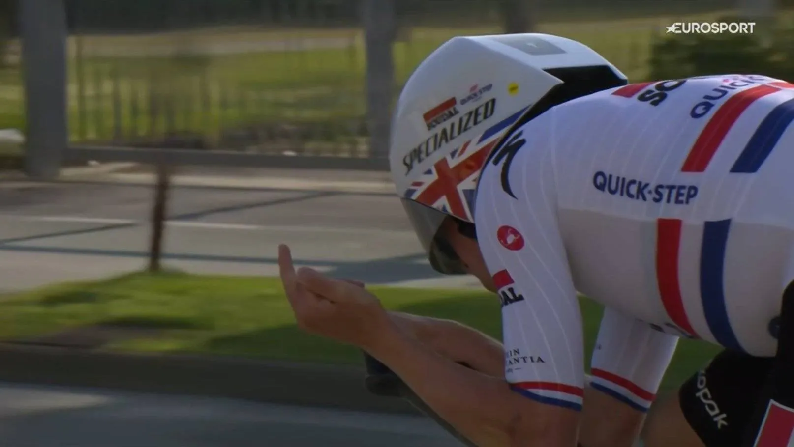 Ethan Hayter during his time trial at Tirreno-Adriatico 2026