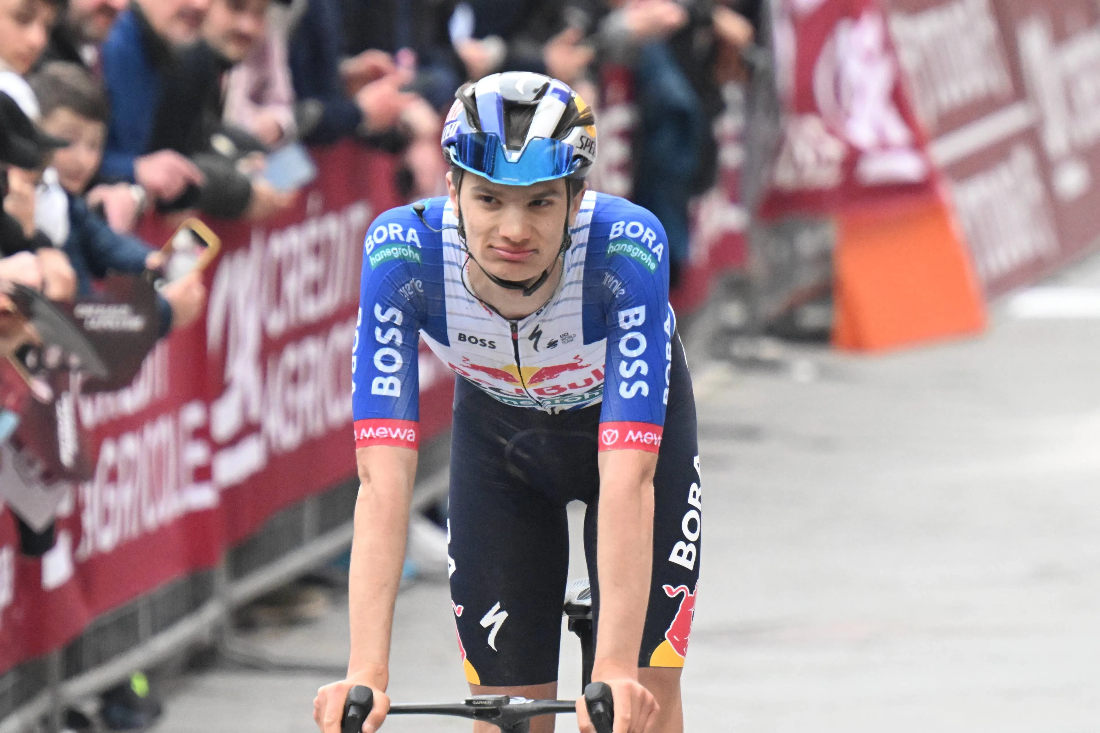 Giulio Pellizzari at the 2026 Strade Bianche