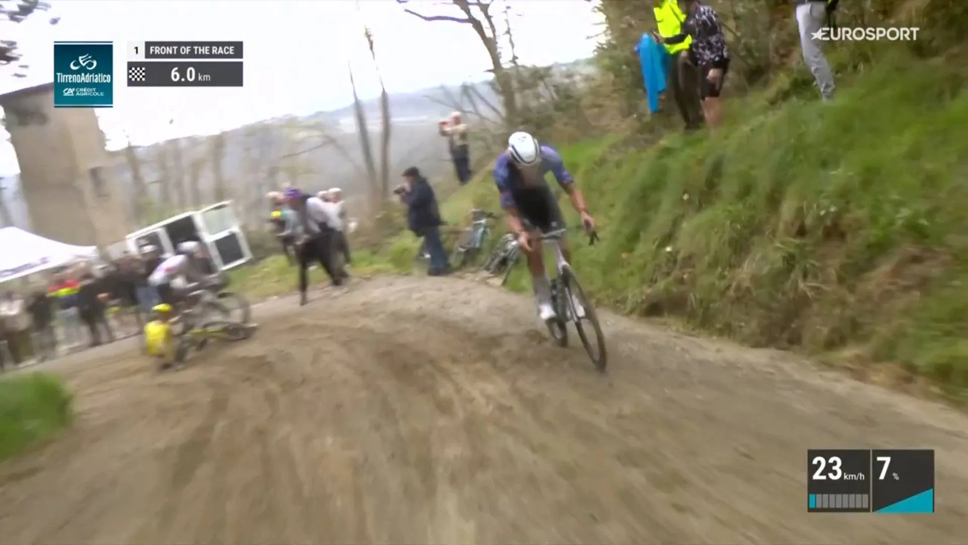 Matteo Jorgenson crashes on stage 2 of Tirreno-Adriatico 2026