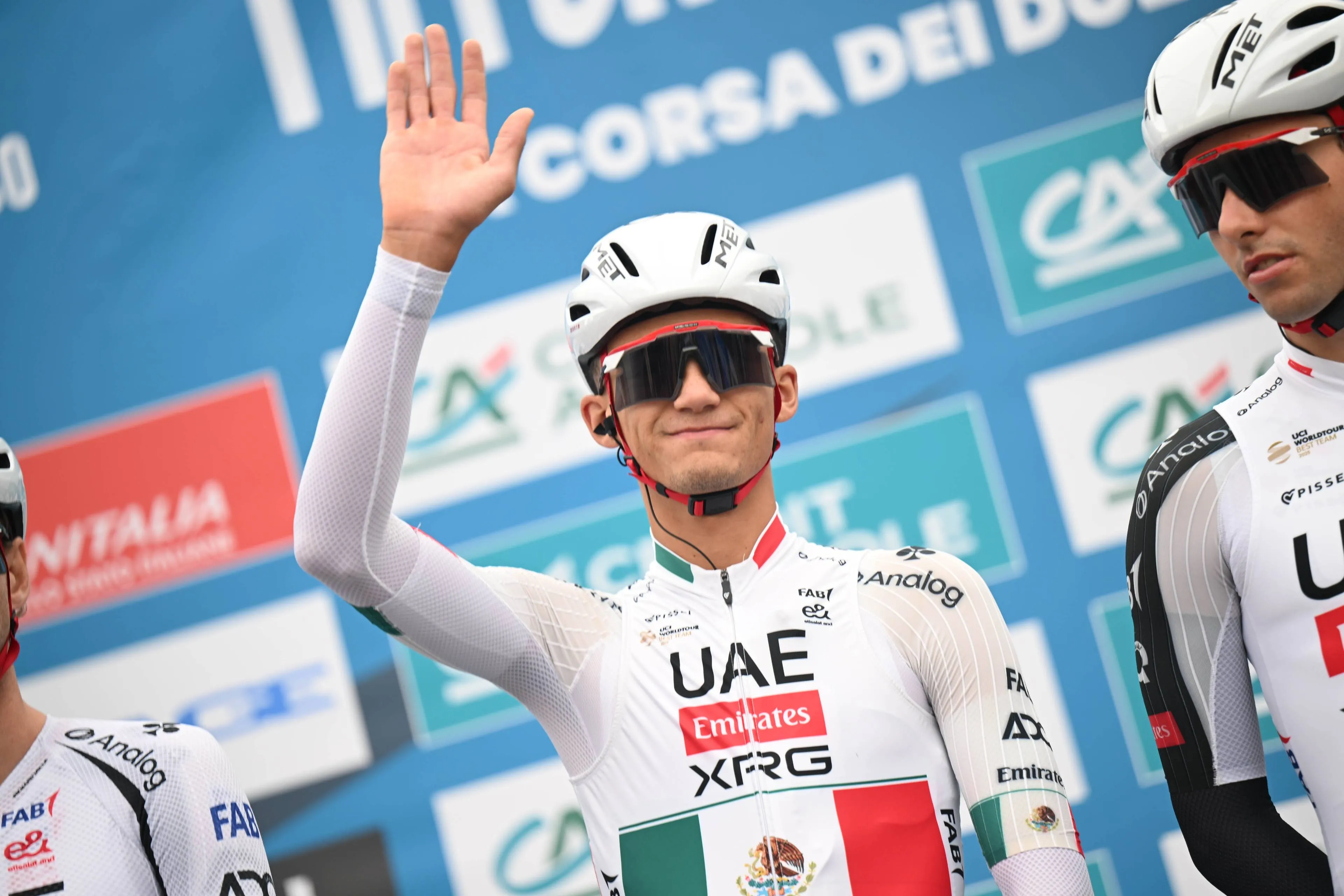 Isaac del Toro ahead of stage 2 at the 2026 Tirreno-Adriatico