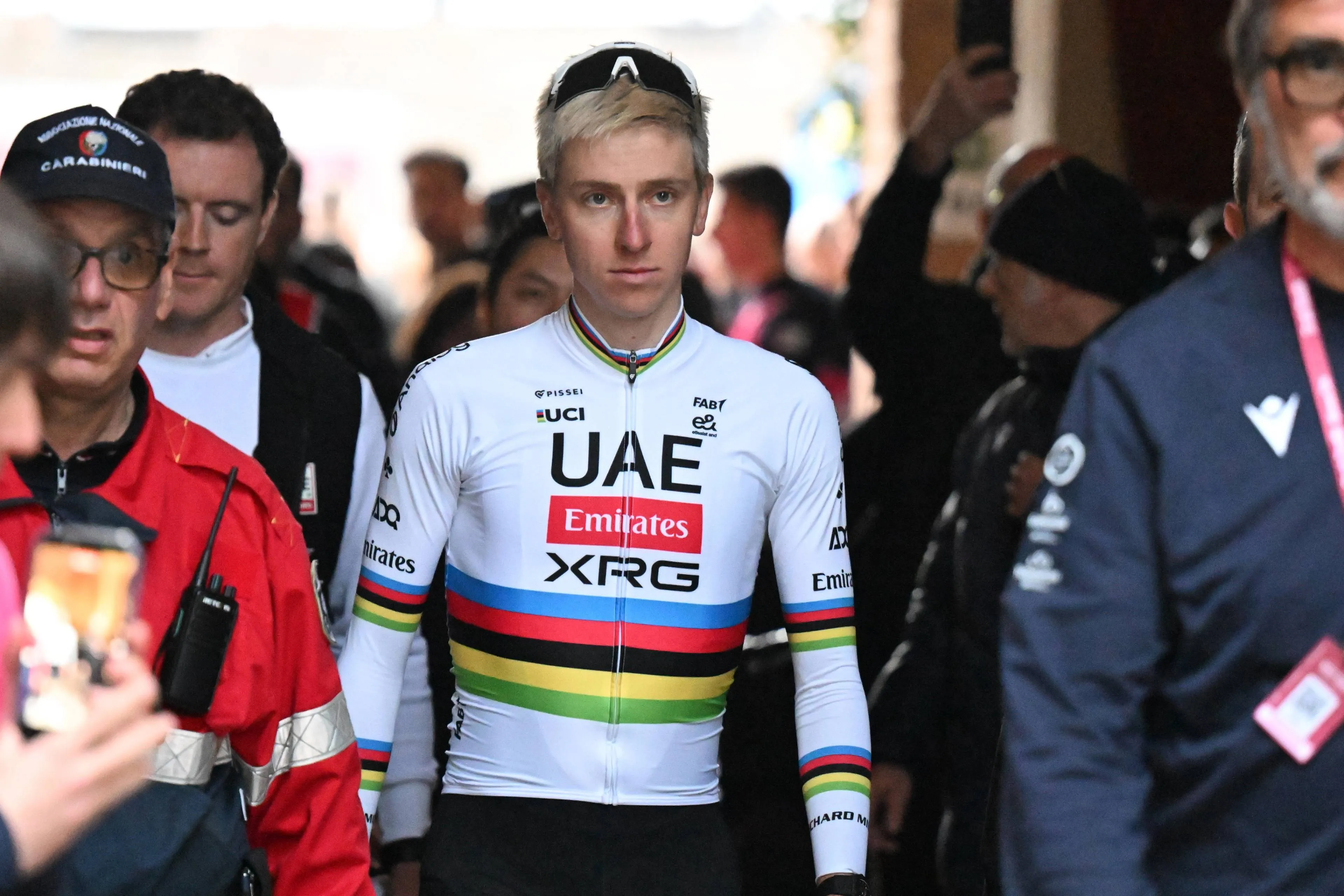 Tadej Pogacar ahead of Strade Bianche 2026