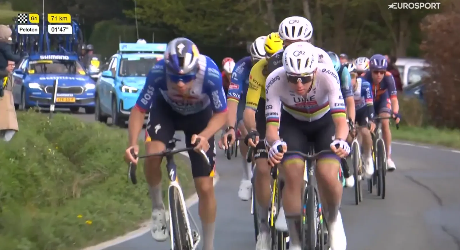 UCI points penalization for Pogacar and sticky bottle for Evenepoel - How the Tour of Flanders jury fined its two stars