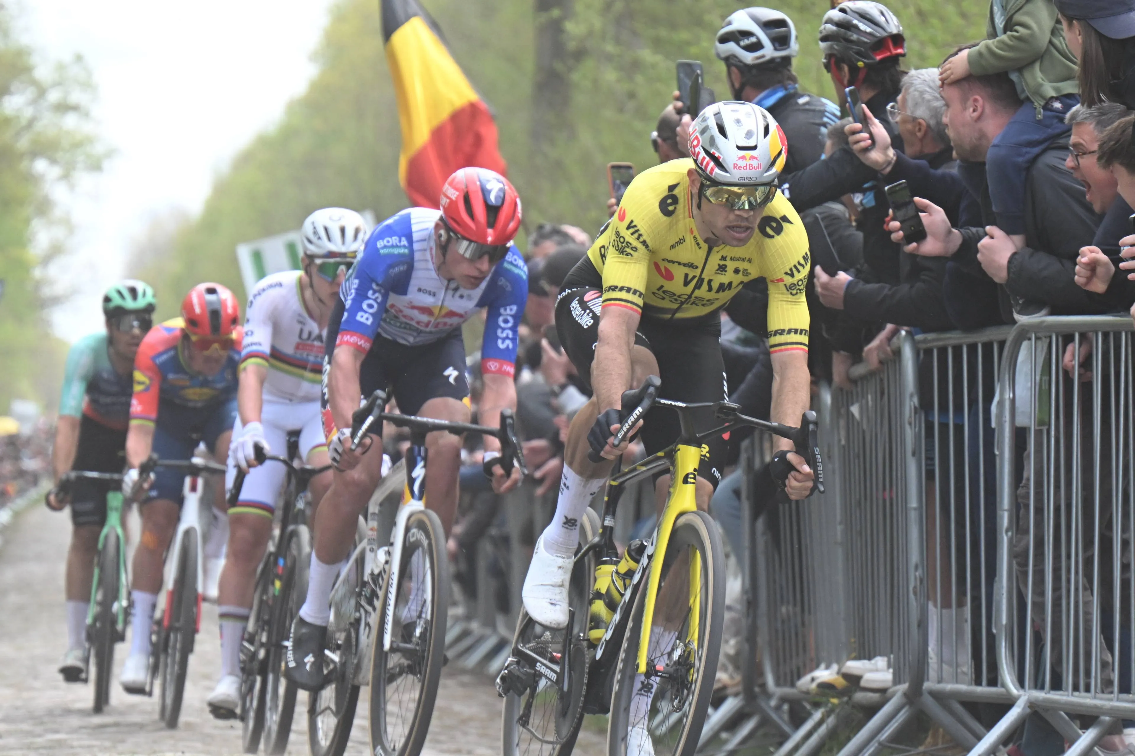 Wout Van Aert at the 2026 Paris-Roubaix