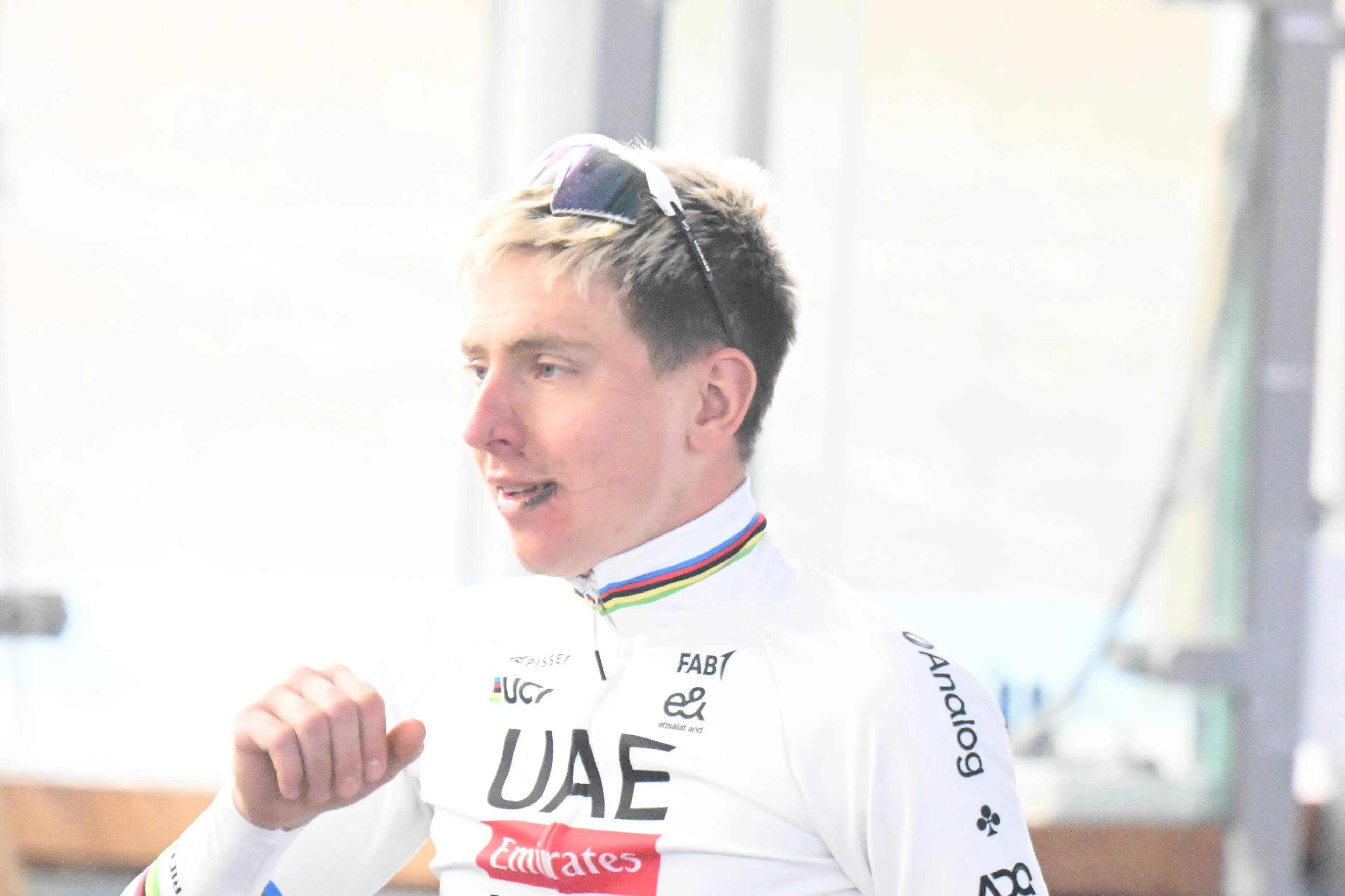 Tadej Pogacar at Paris-Roubaix 2026